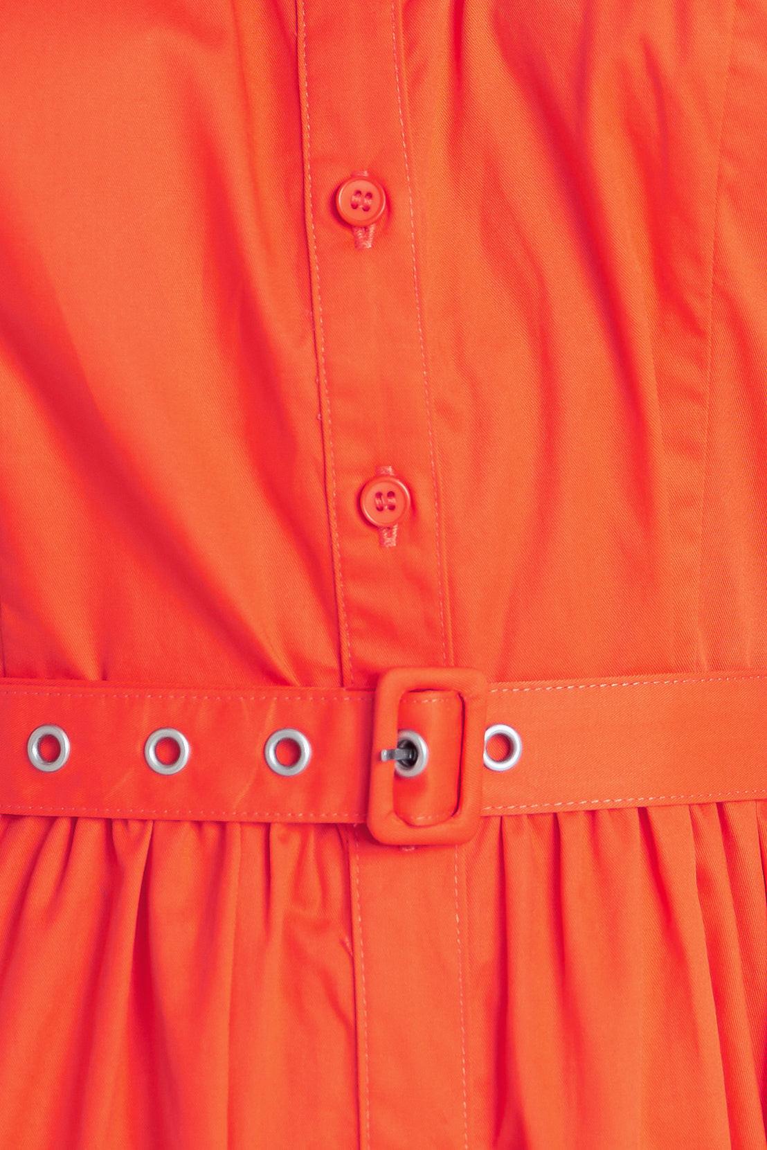 Flying Tomato - Runway Ready Scarelet Woven Midi Dress