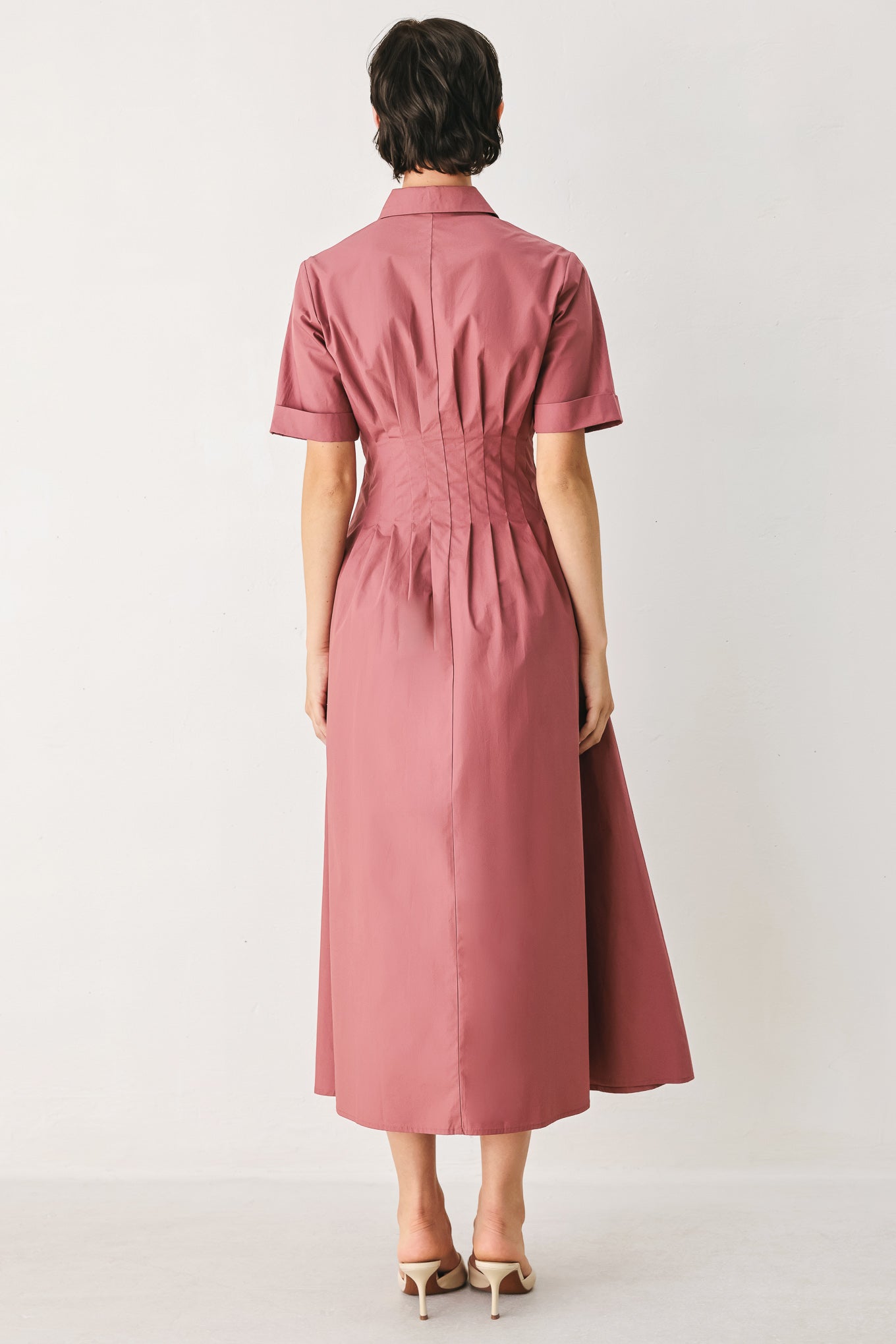 Flying Tomato - Countryside Charm Woven Midi Dress
