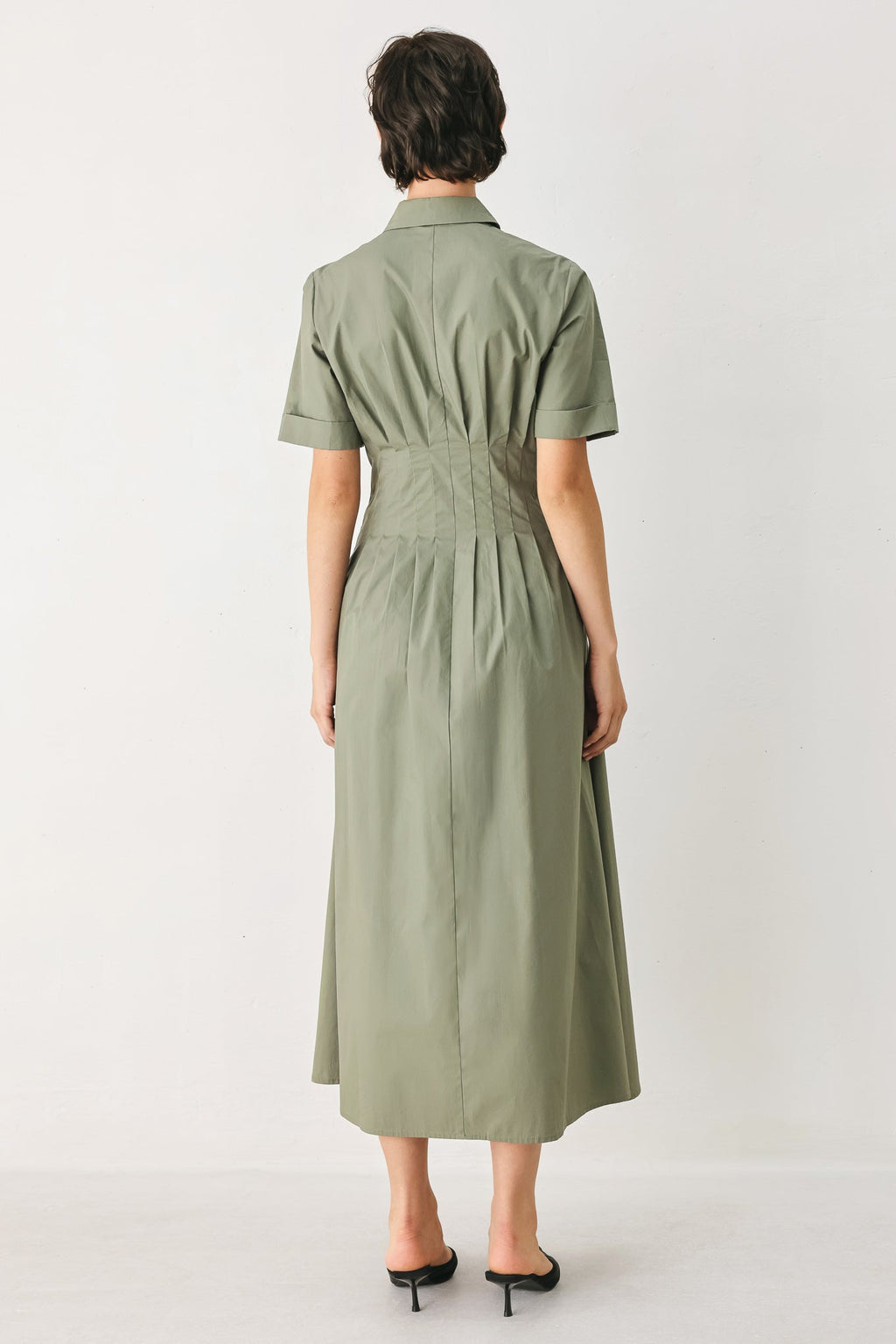 Flying Tomato - Countryside Charm Woven Midi Dress