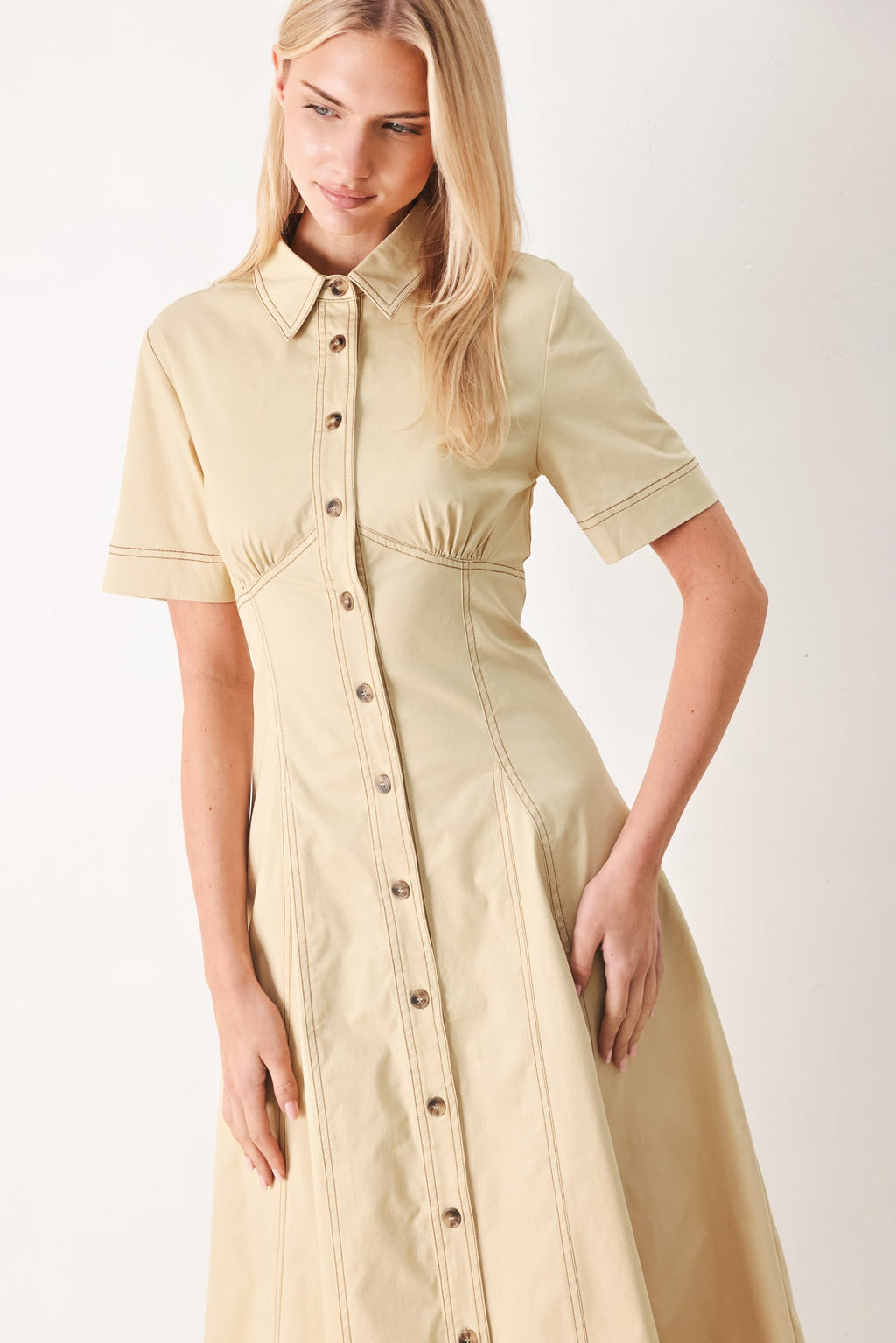 Flying Tomato - Trend Icon Woven Midi Dress