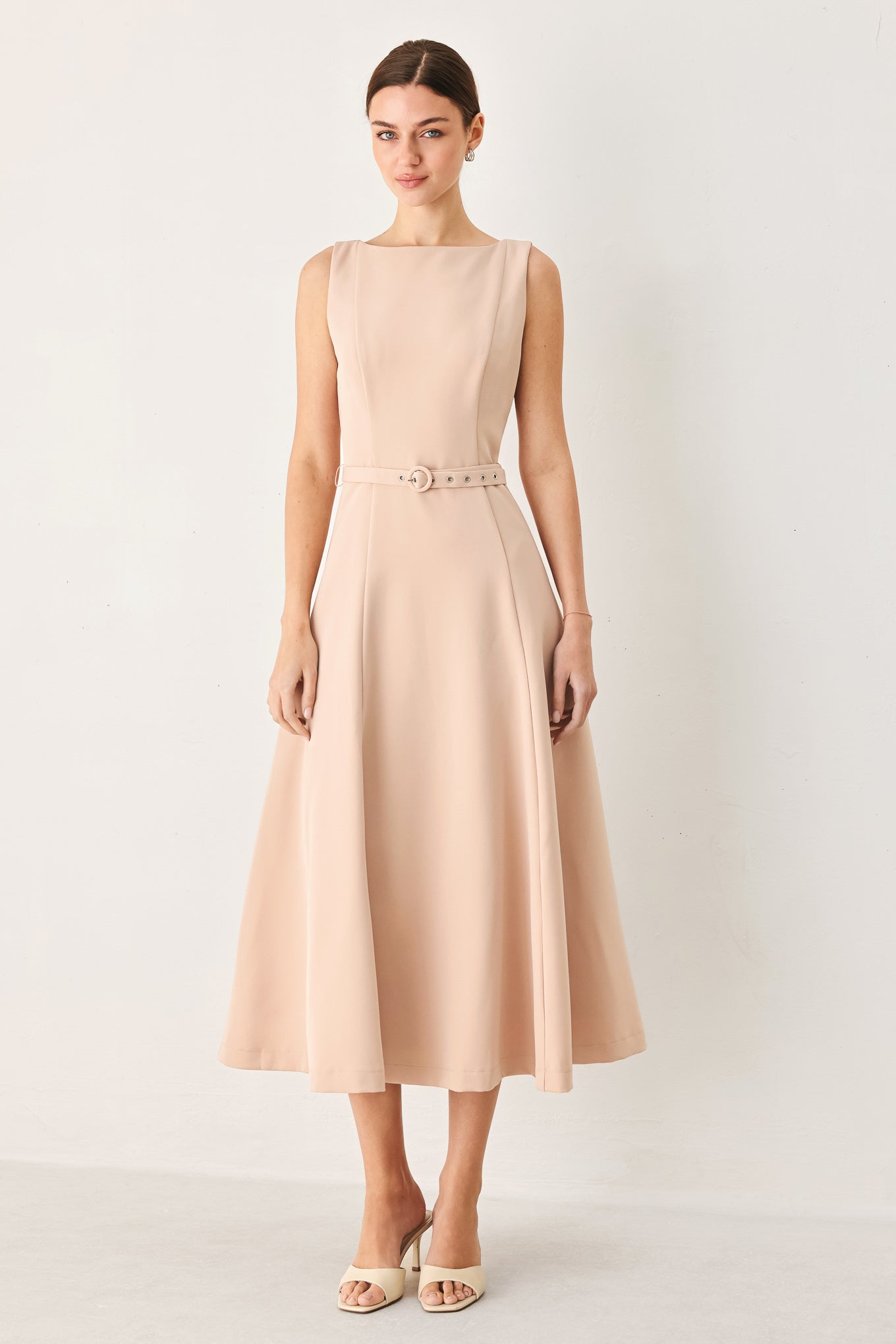 Flying Tomato Blush Hour Woven Midi Dress
