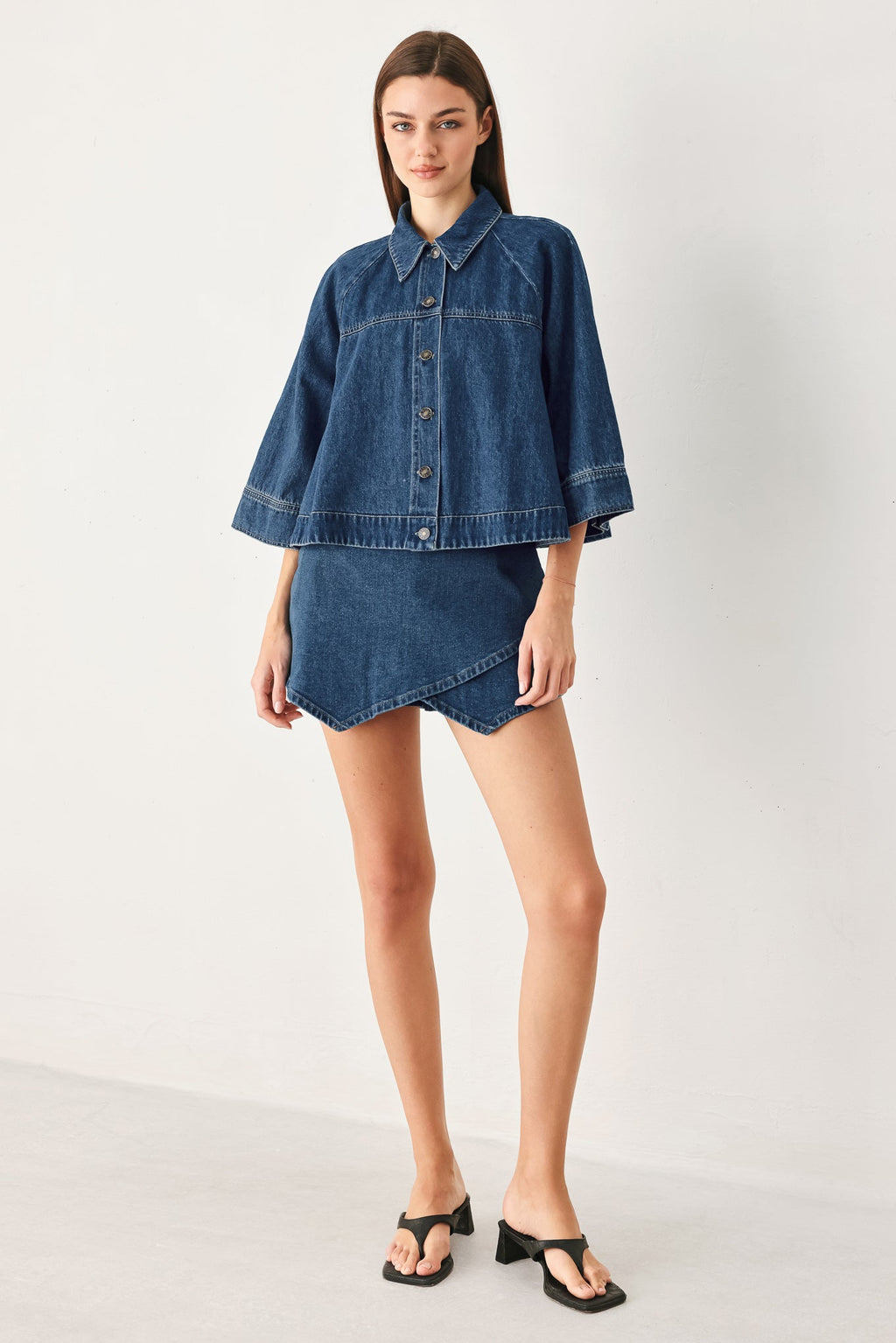 Flying Tomato Fresh Cut Denim Jacket