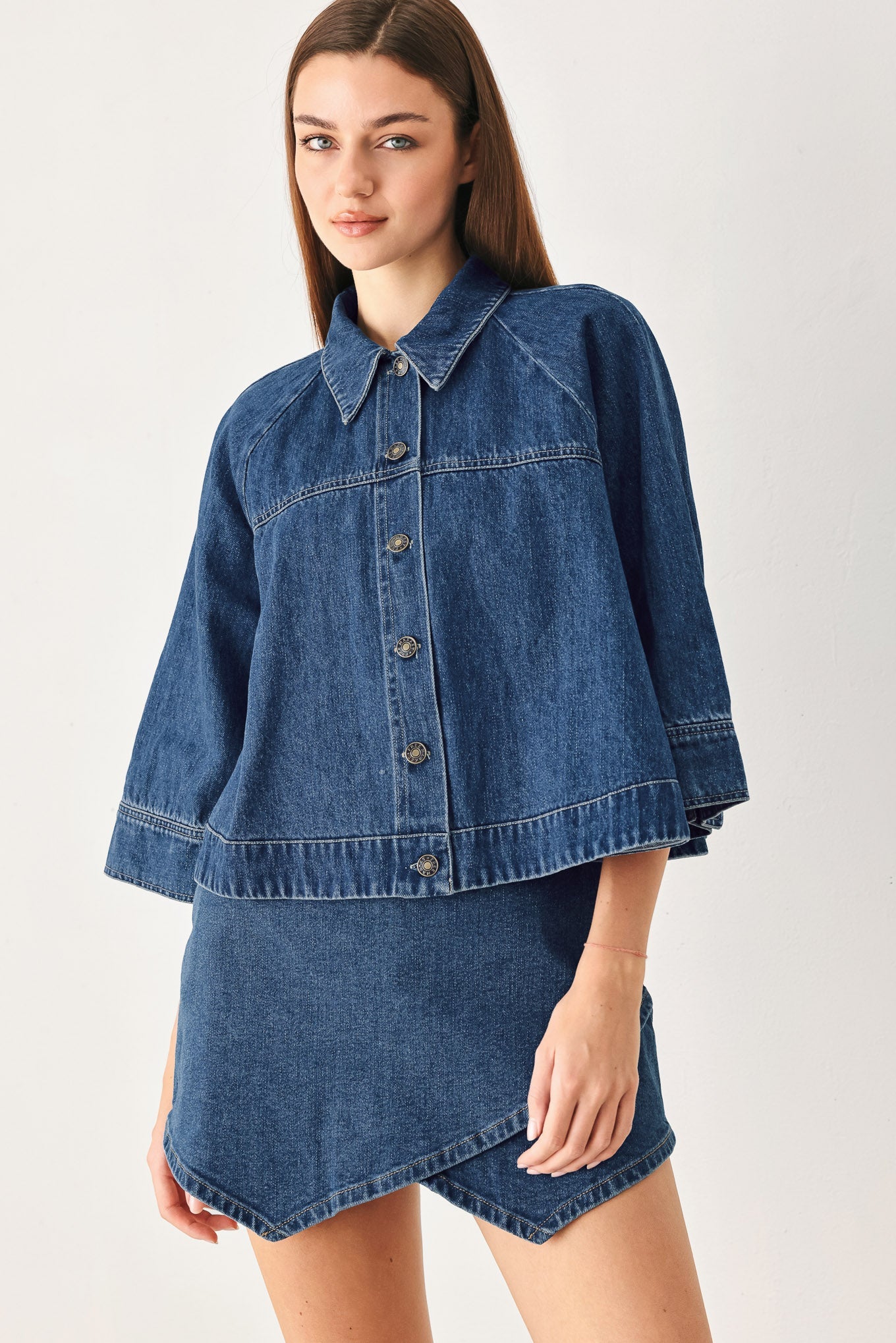 Flying Tomato Fresh Cut Denim Jacket