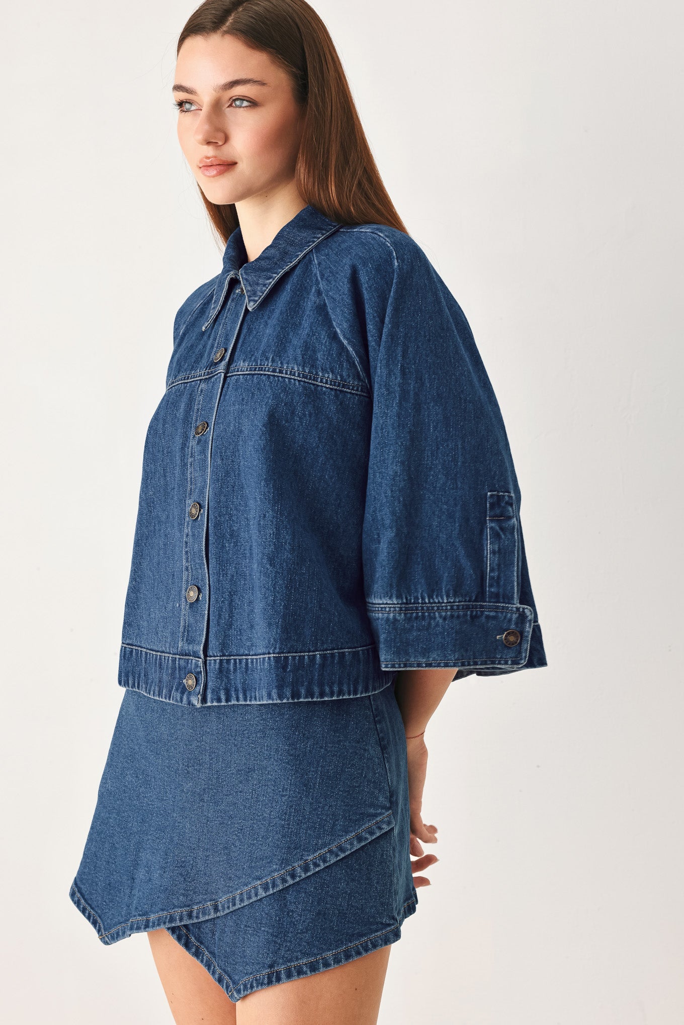 Flying Tomato Fresh Cut Denim Jacket