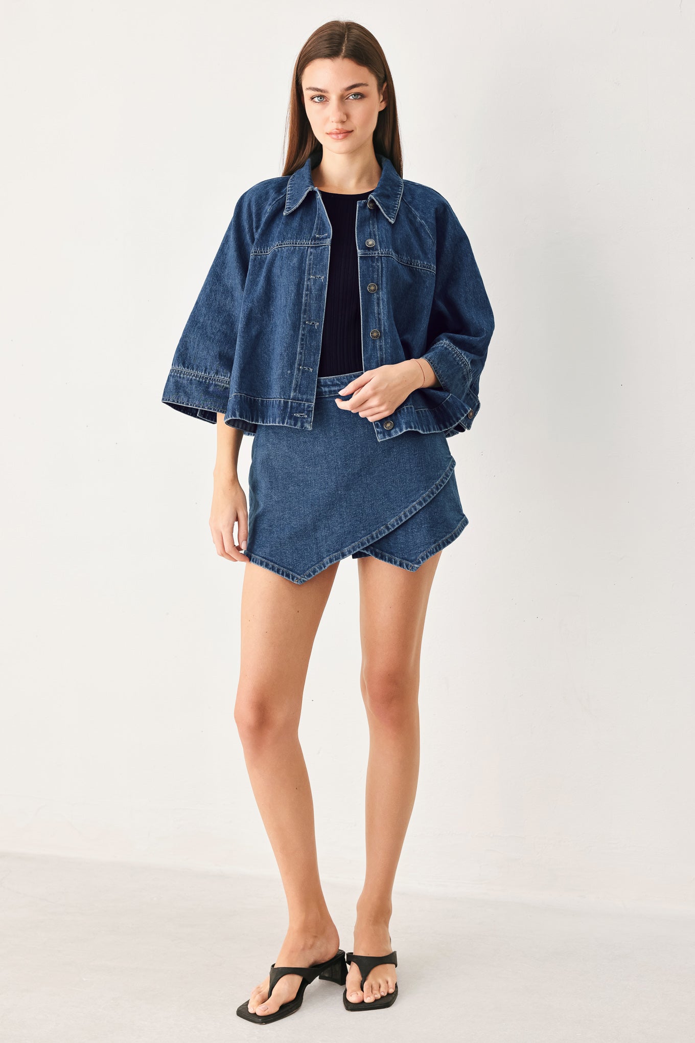 Flying Tomato Fresh Cut Denim Jacket