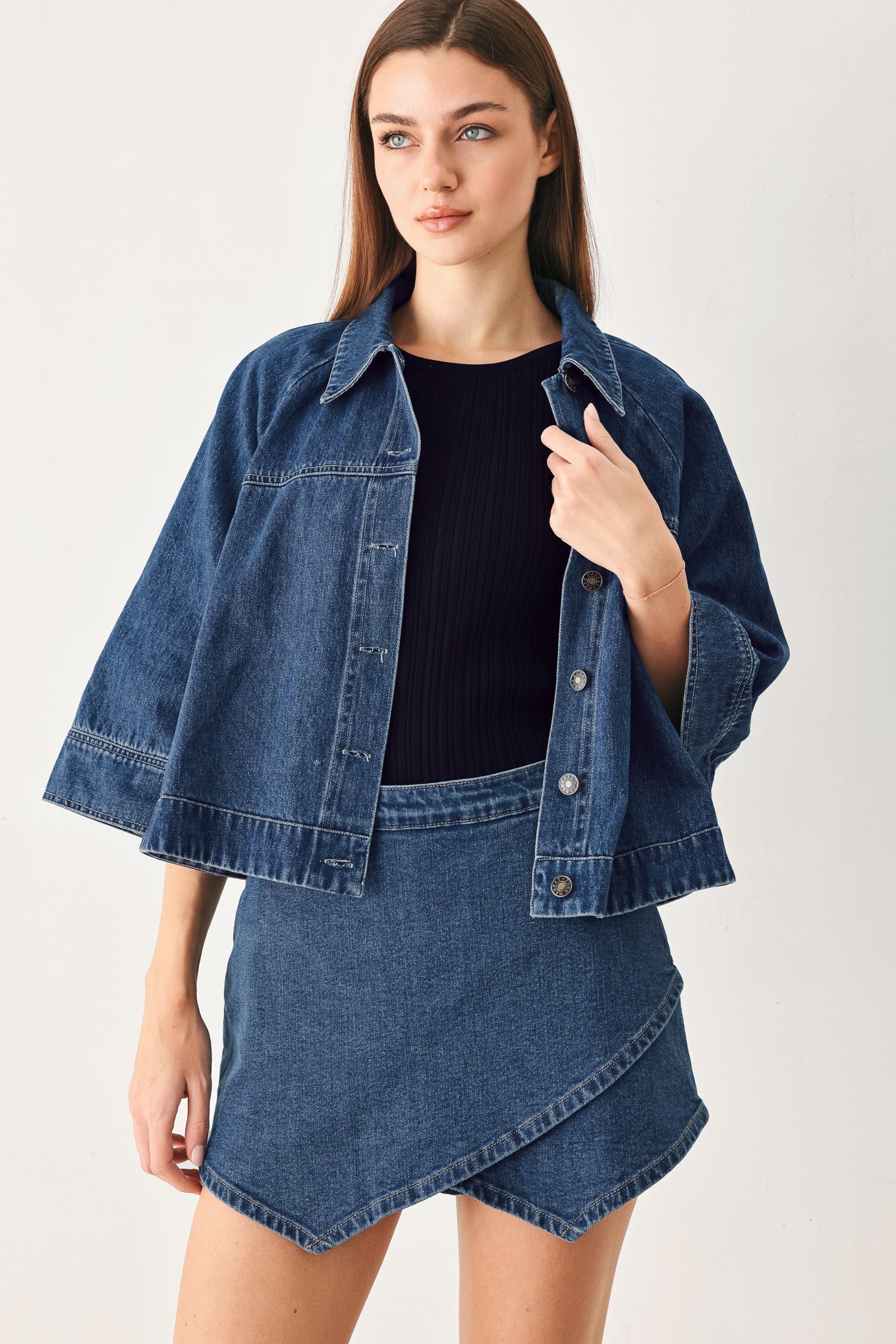 Flying Tomato Fresh Cut Denim Jacket