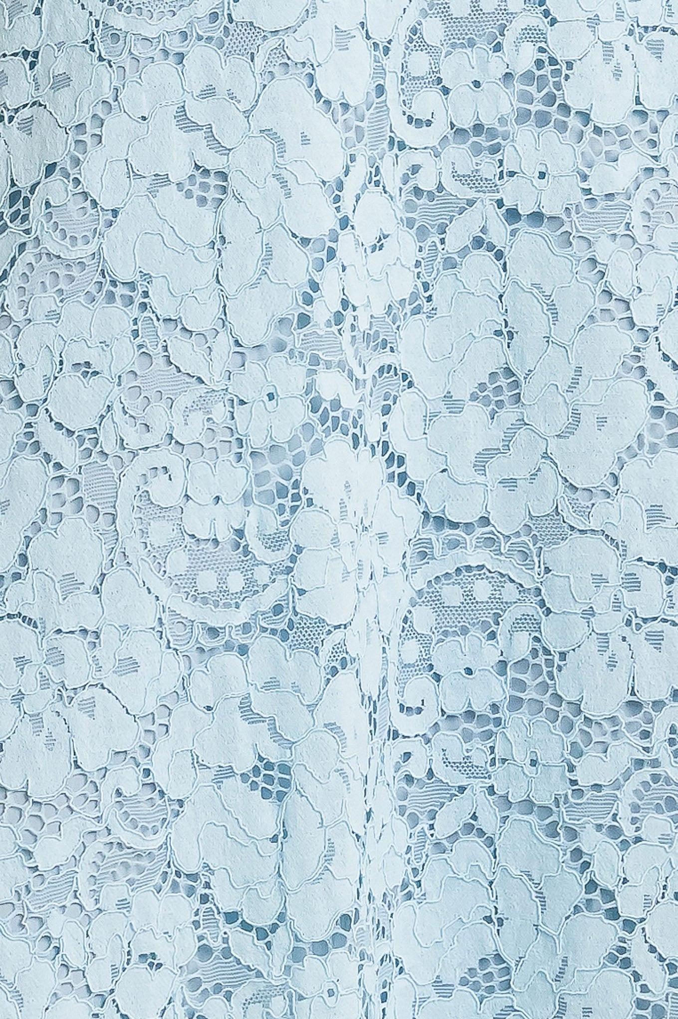 Purely Romantic Woven Lace Midi Skirt