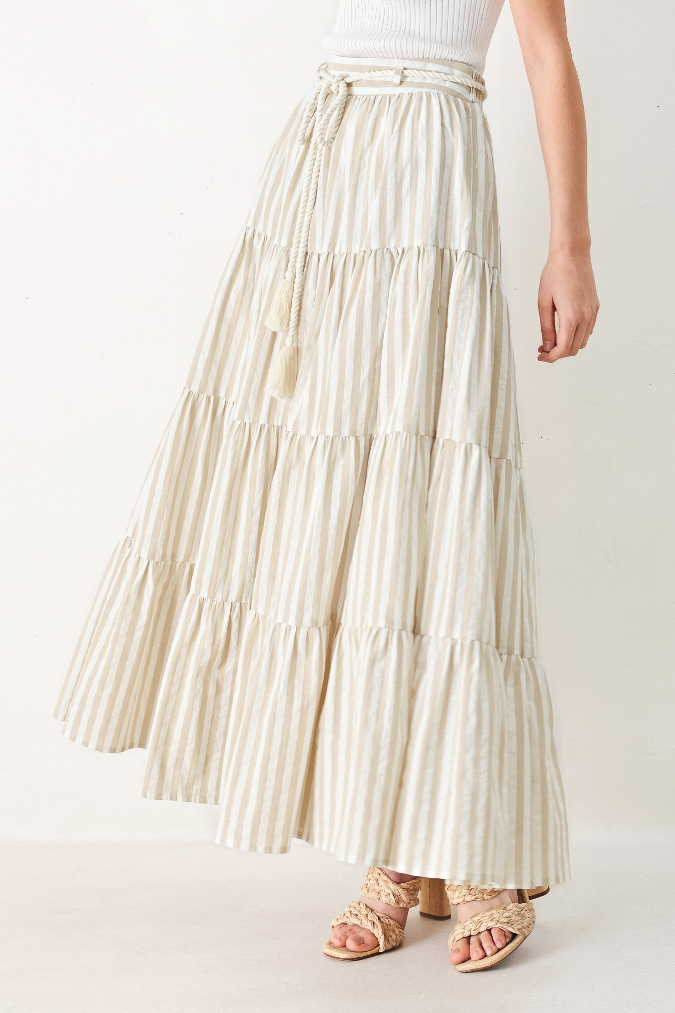 Flying Tomato - Hamptons Weekend Woven Maxi Skirt