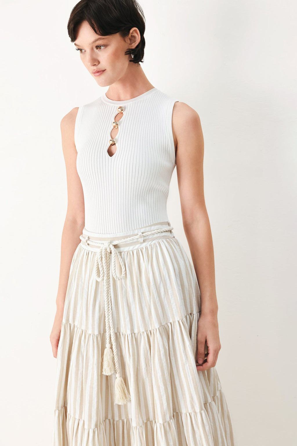 Flying Tomato - Hamptons Weekend Woven Maxi Skirt