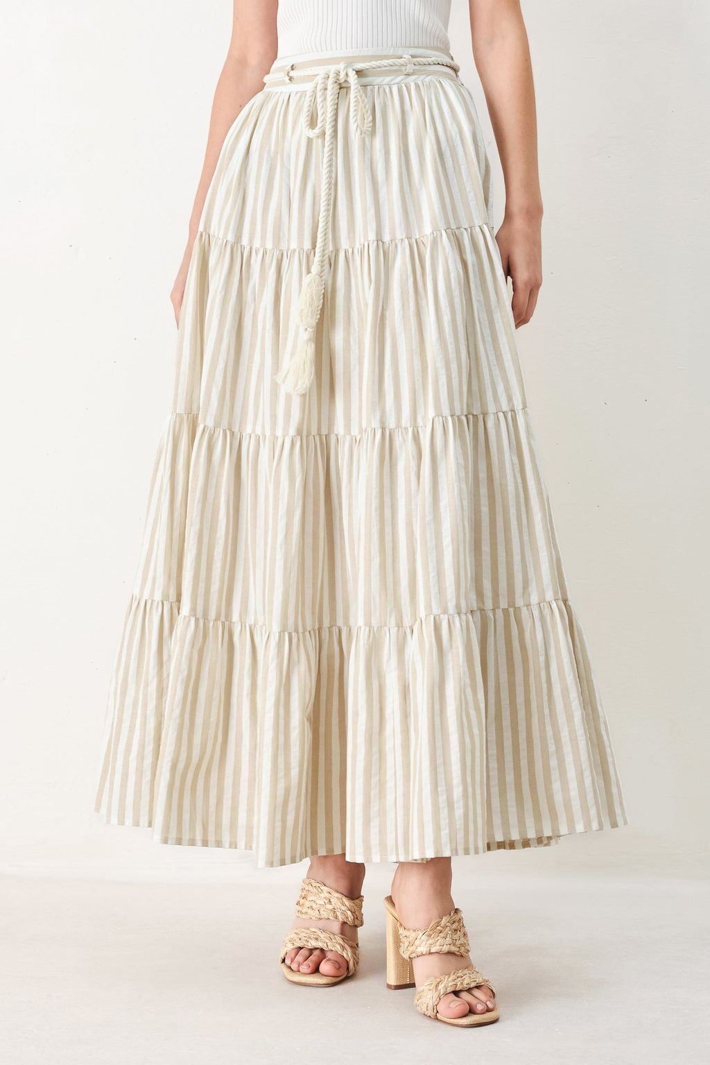 Flying Tomato - Hamptons Weekend Woven Maxi Skirt
