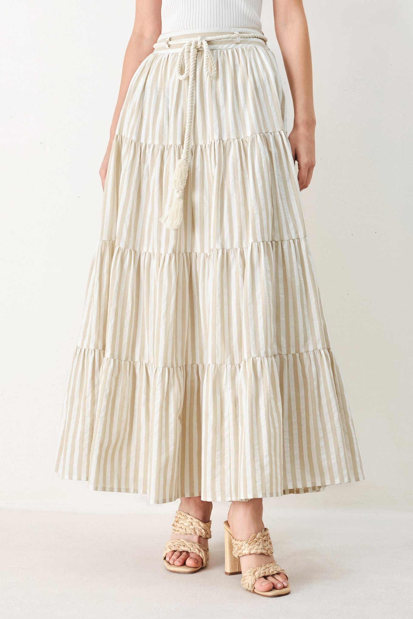 Flying Tomato - Hamptons Weekend Woven Maxi Skirt