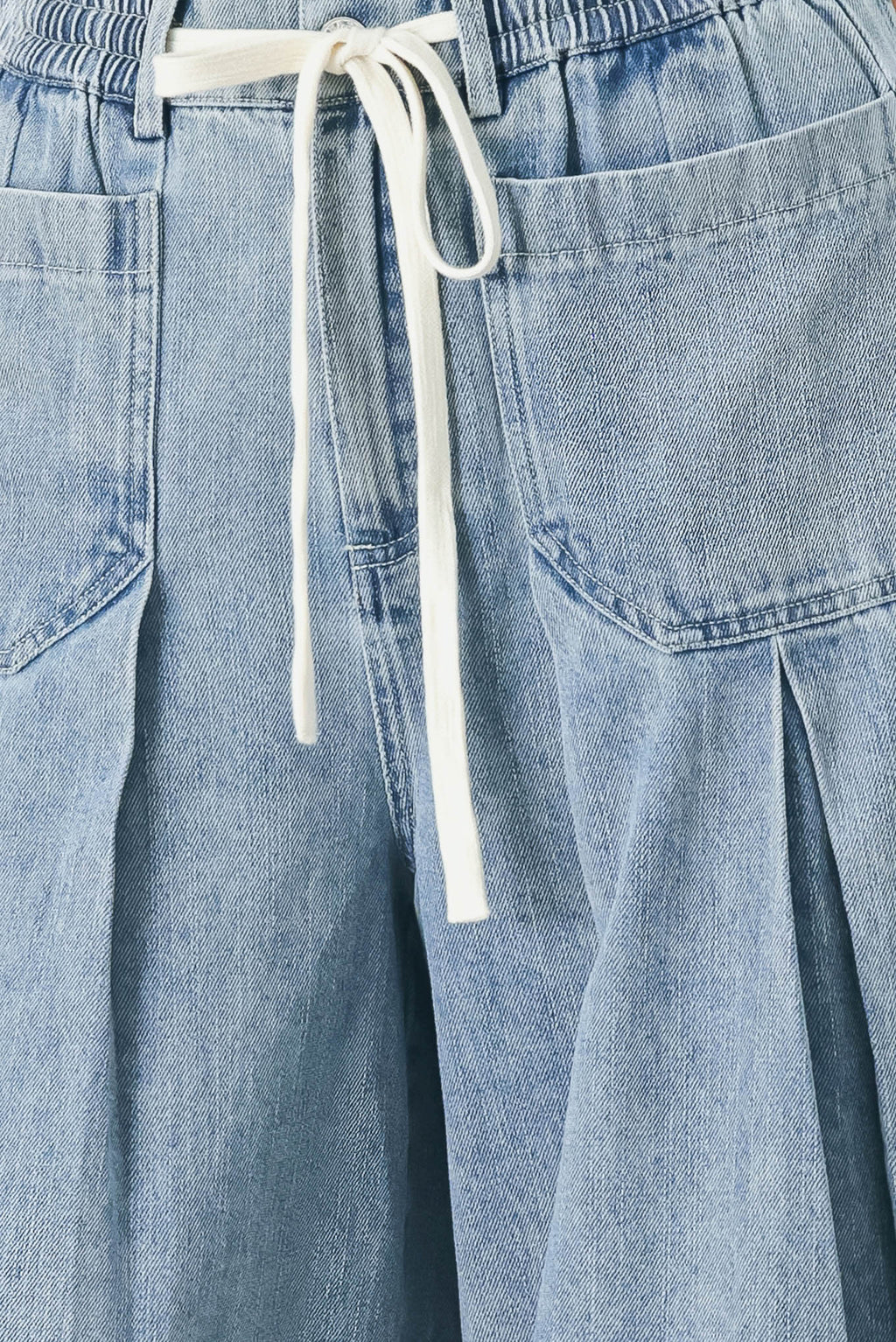 Flying Tomato - Cloud Wash Palazzo Denim Pants