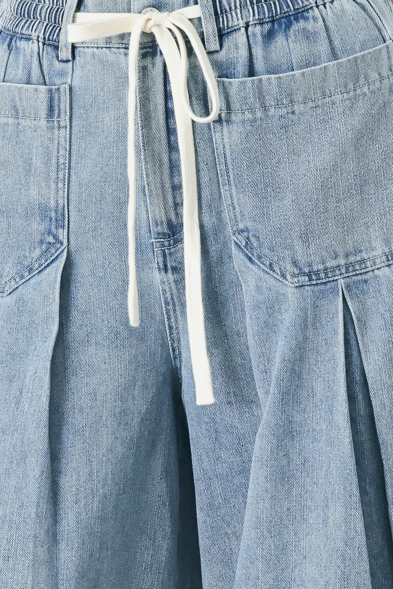 Flying Tomato - Cloud Wash Palazzo Denim Pants