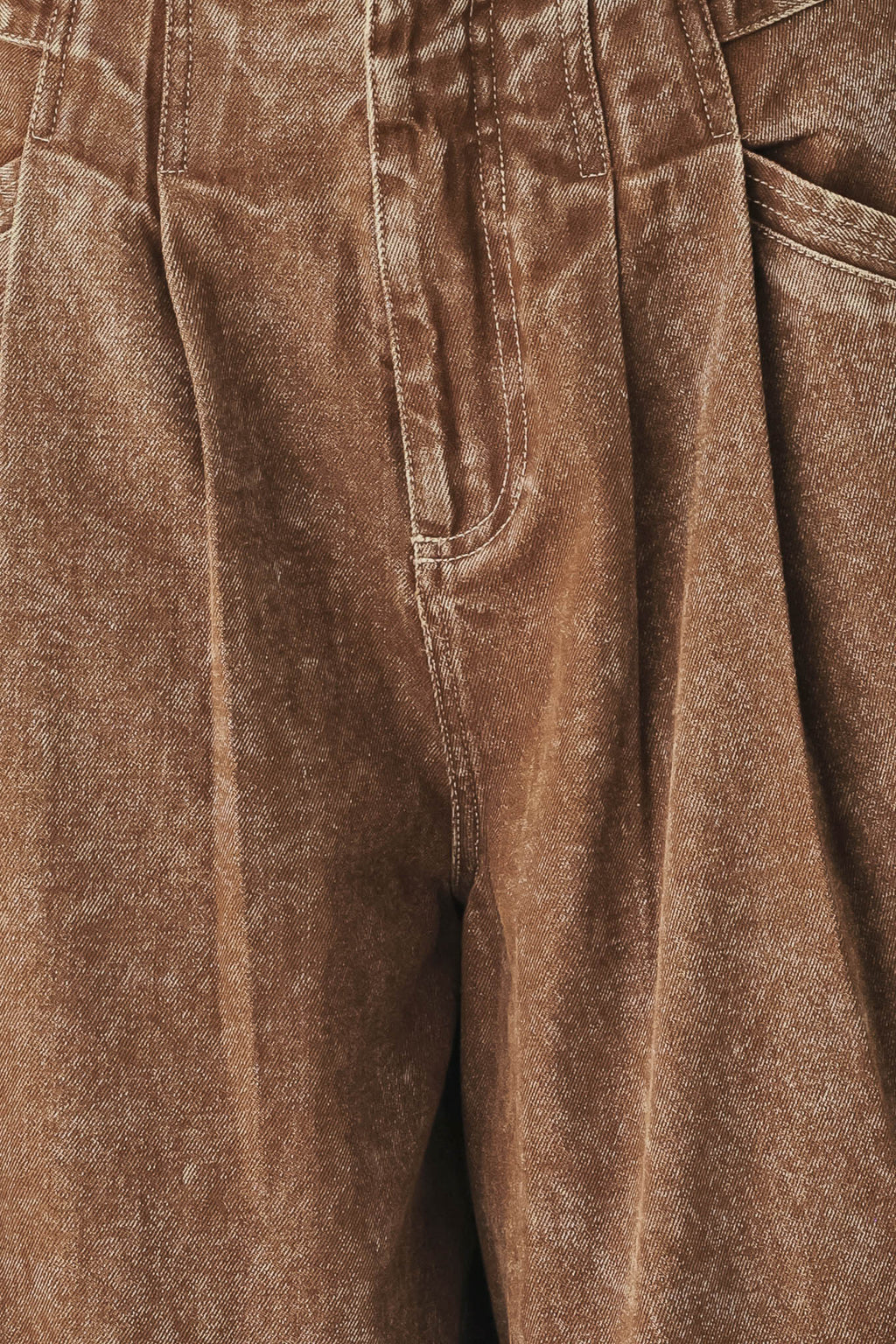 Flying Tomato Vintage Brown Denim Pants