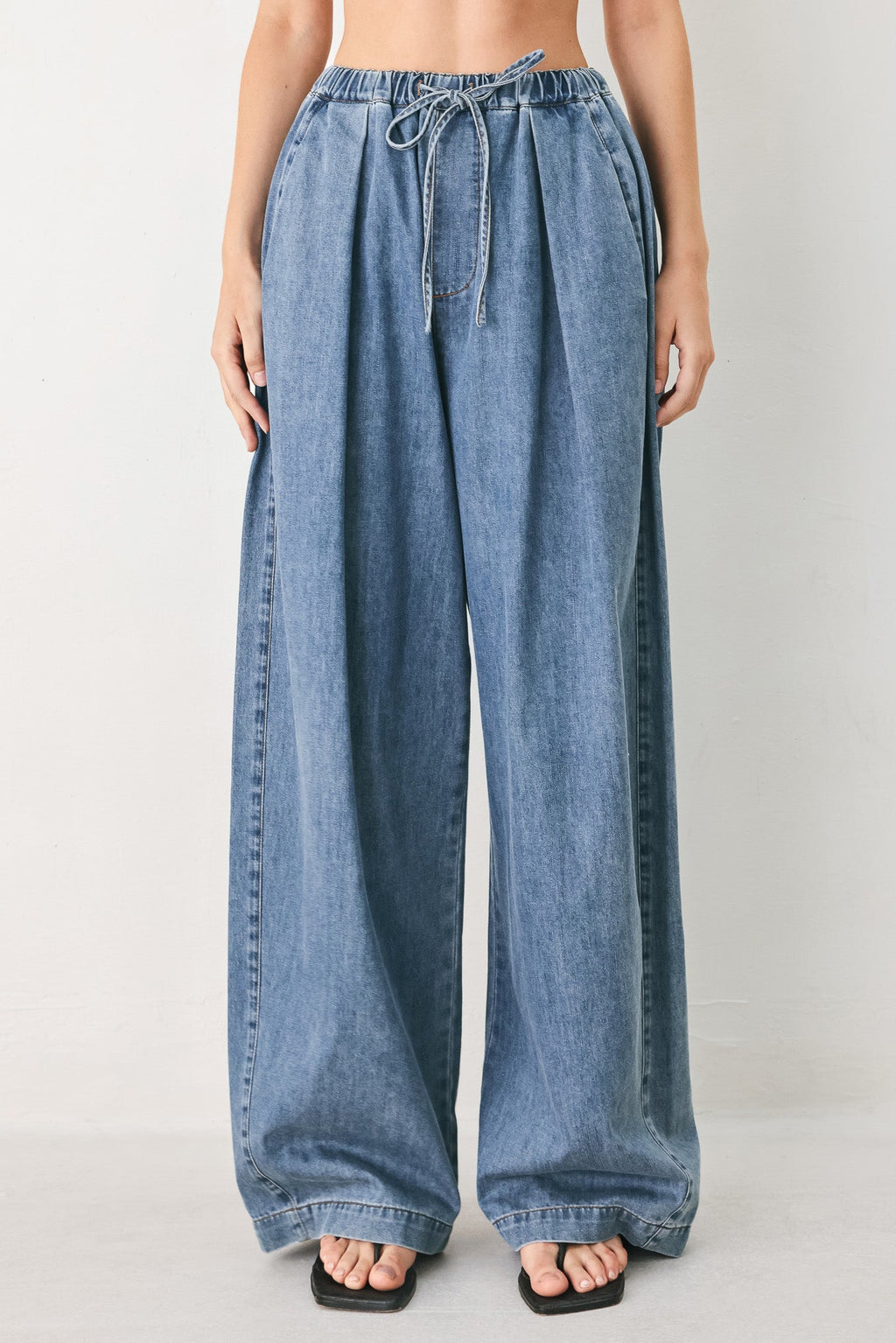 Flying Tomato - Relaxed Retreat Denim Pants