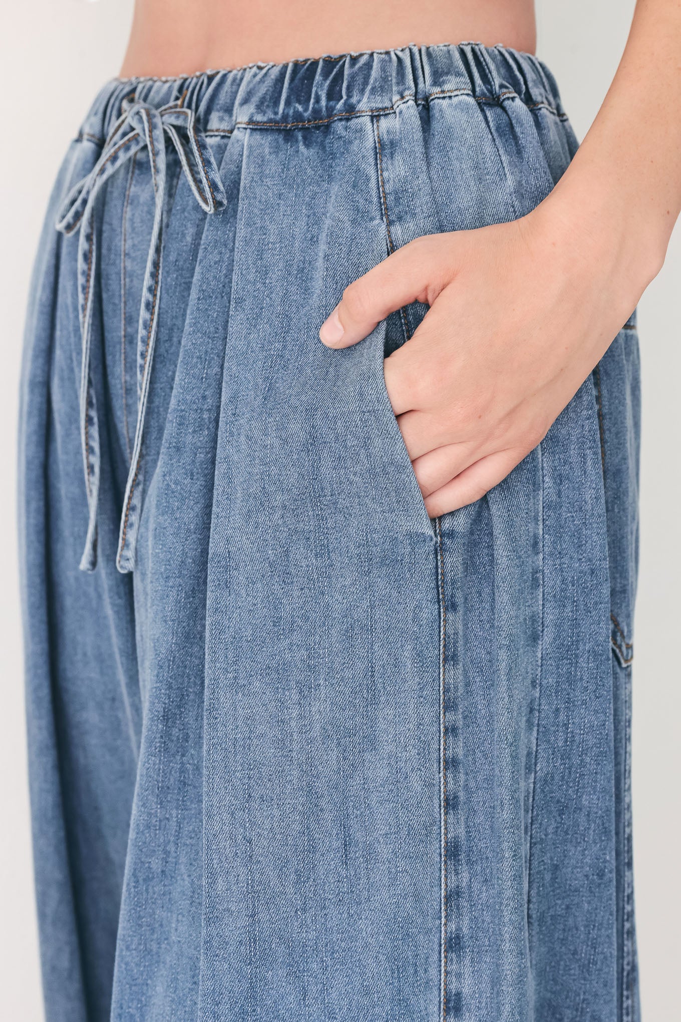 Flying Tomato - Relaxed Retreat Denim Pants