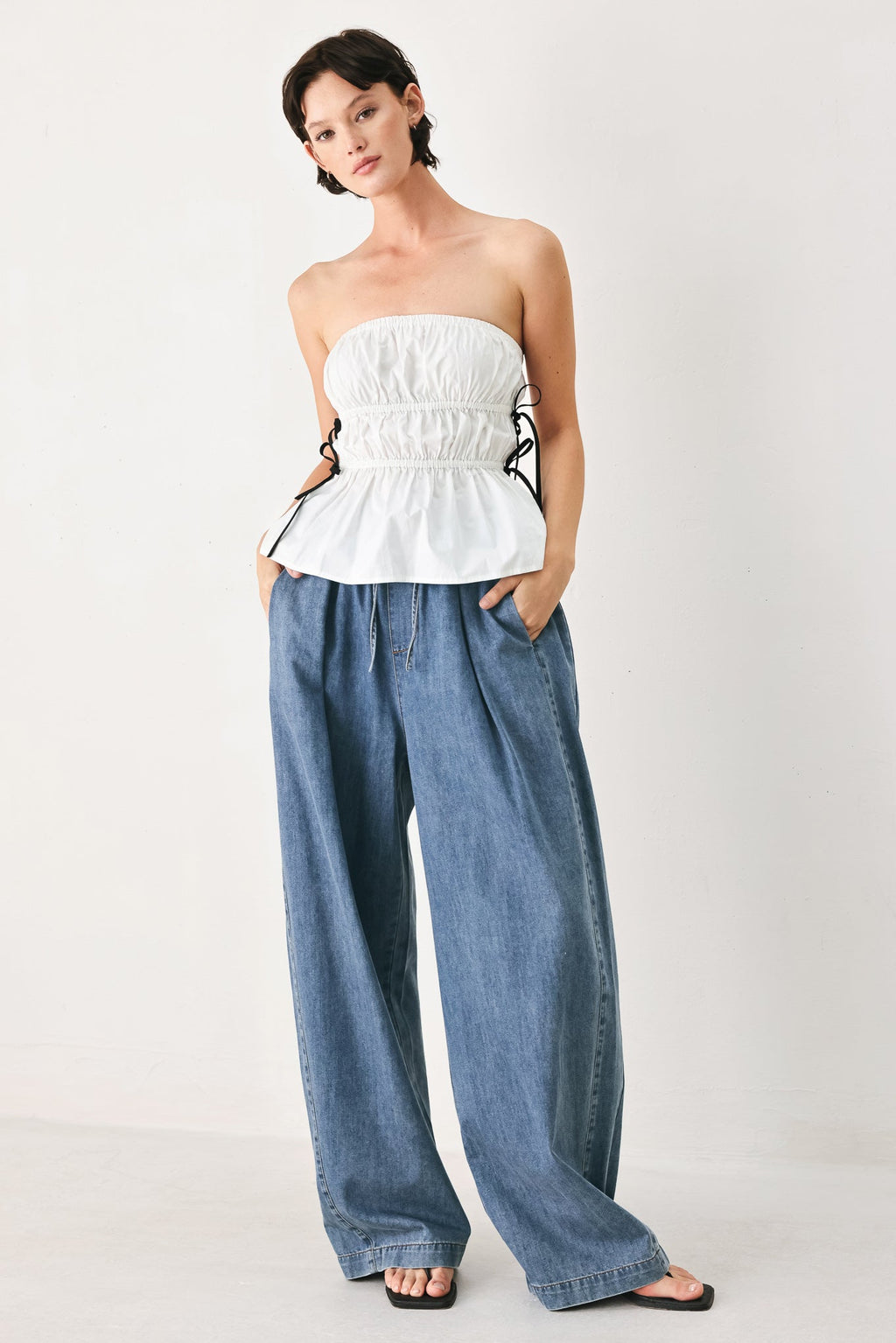 Flying Tomato - Relaxed Retreat Denim Pants