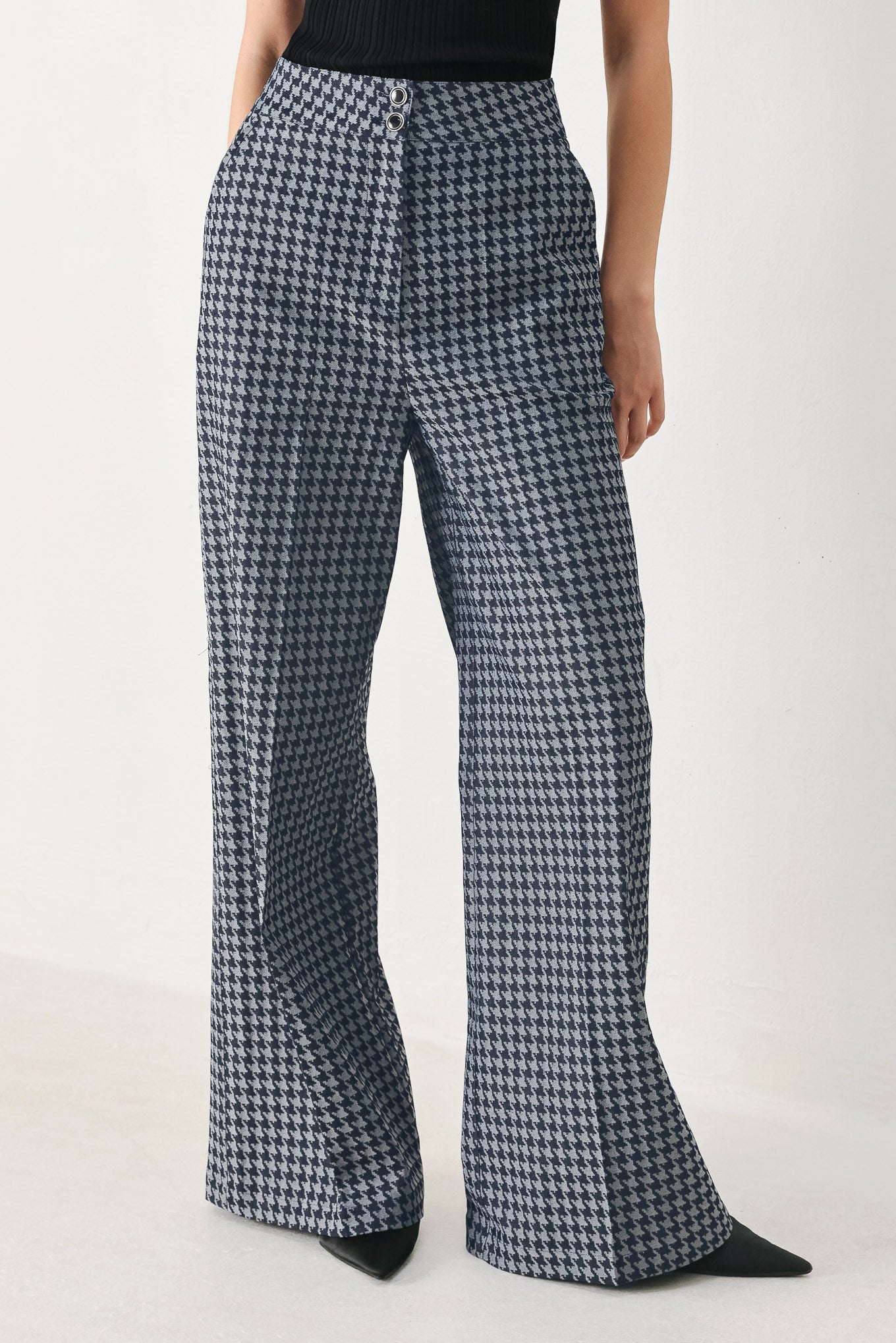 Flying Tomato Noir Society Woven Wide Leg Pants