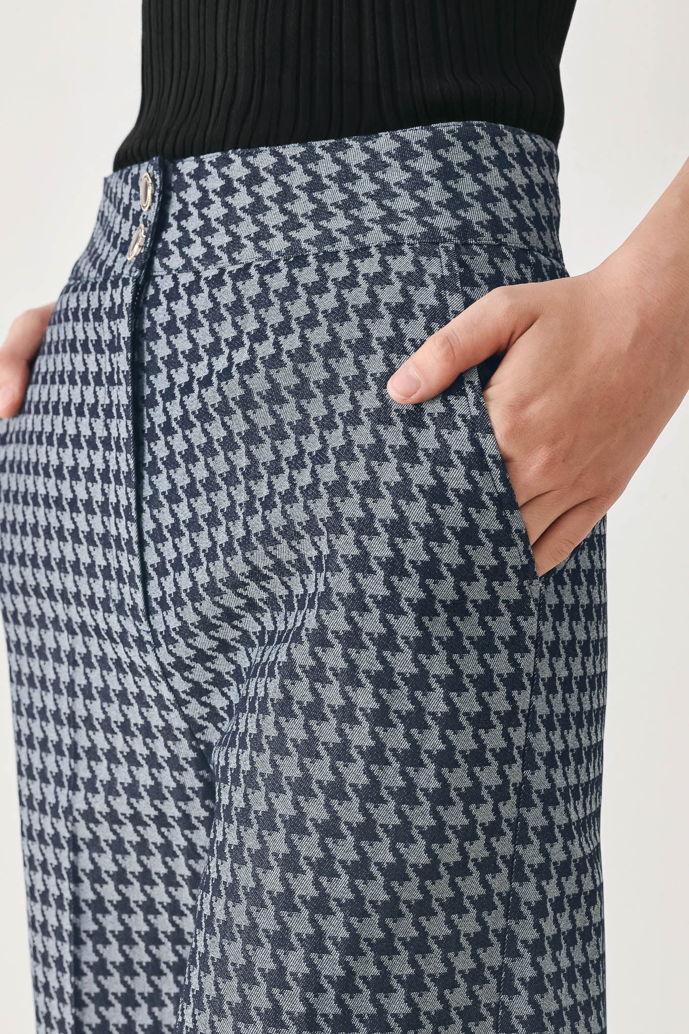 Flying Tomato Noir Society Woven Wide Leg Pants
