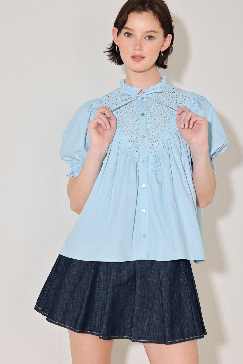 Flying Tomato - Sweet Note Moment Woven Top