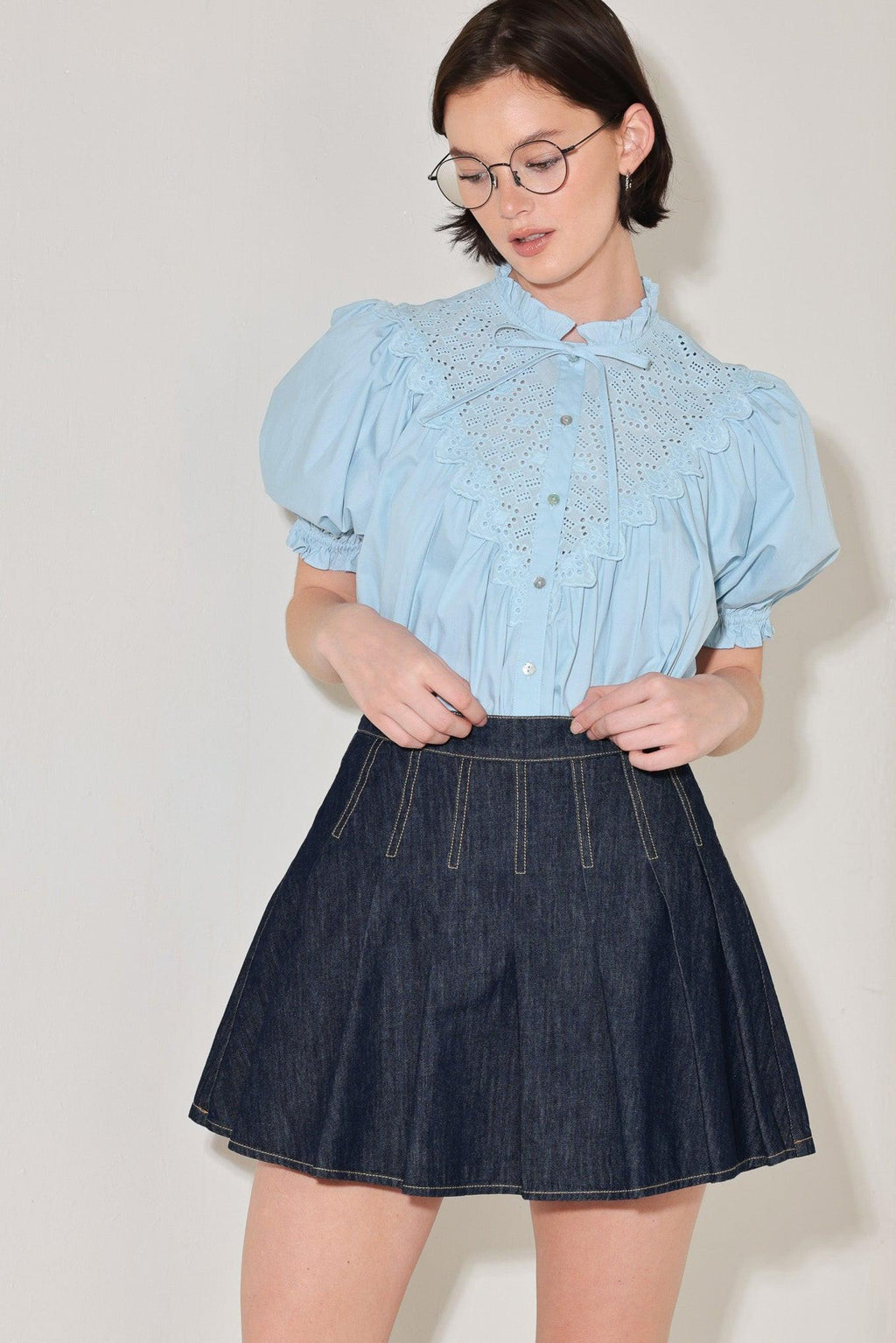 Flying Tomato - Sweet Note Moment Woven Top