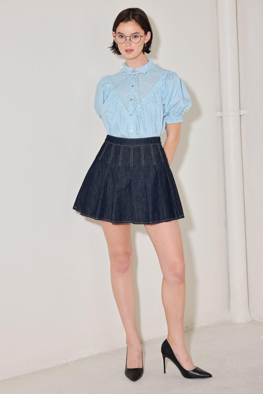 Flying Tomato - Sweet Note Moment Woven Top