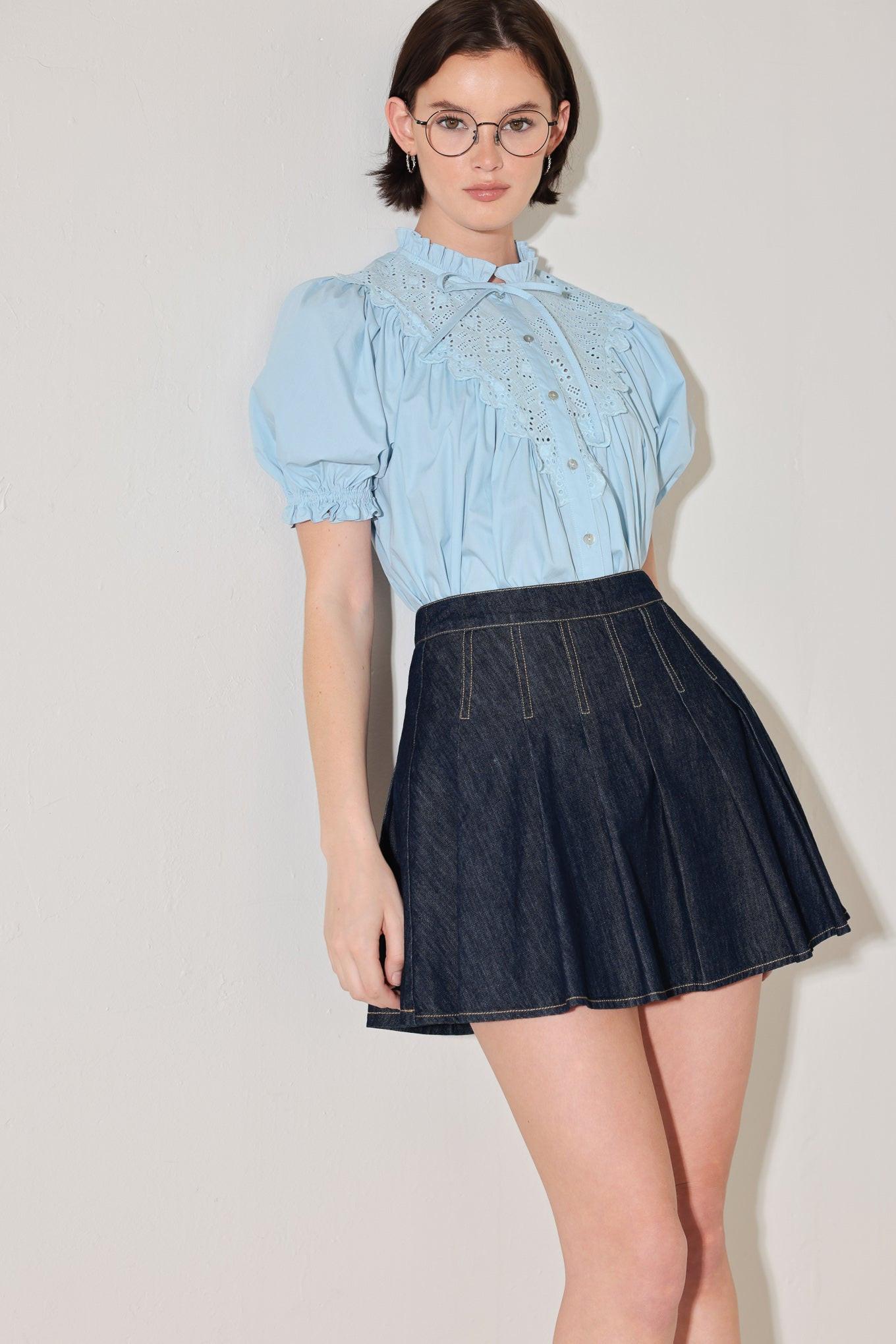 Flying Tomato - Sweet Note Moment Woven Top