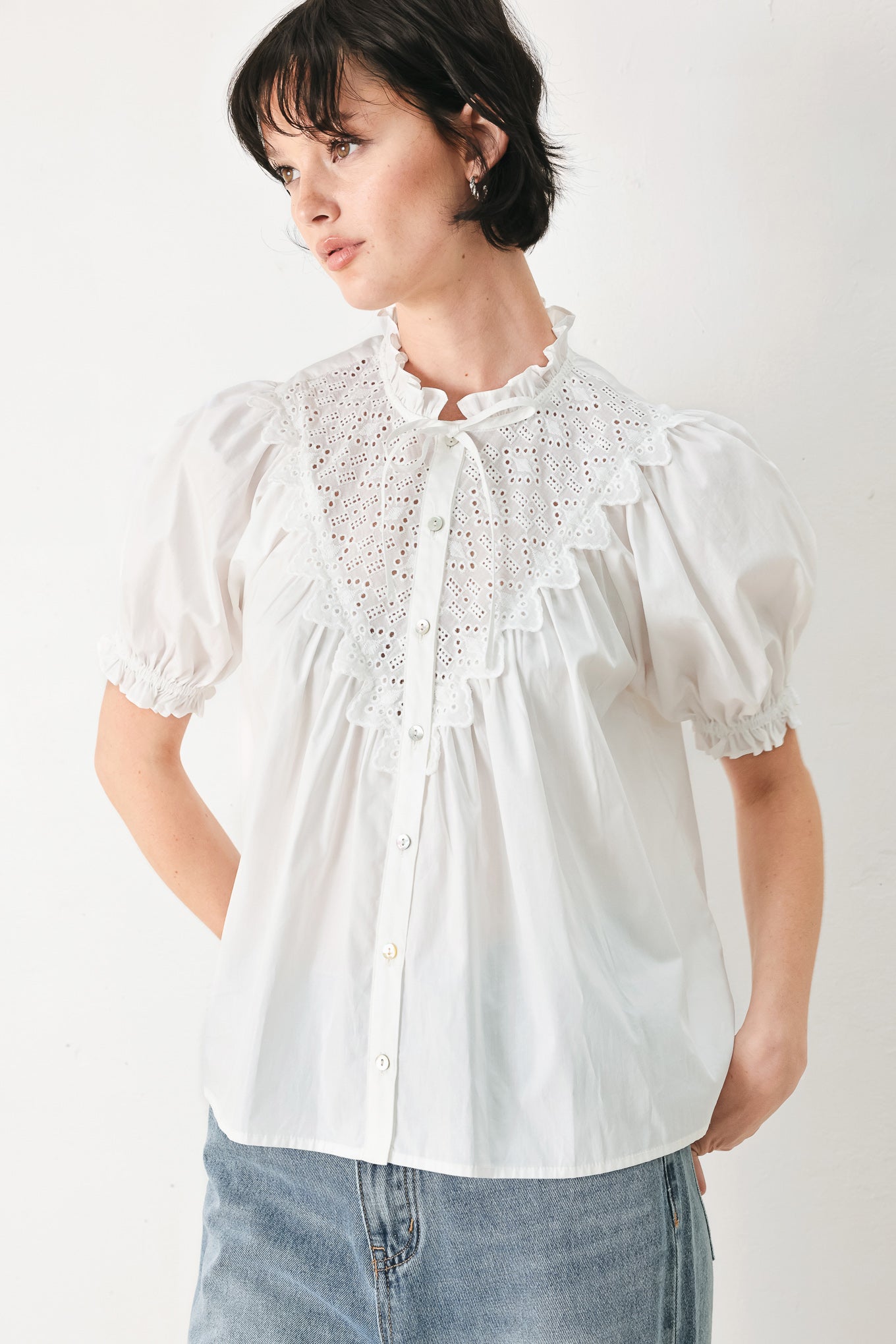 Flying Tomato - Sweet Note Moment Woven Top