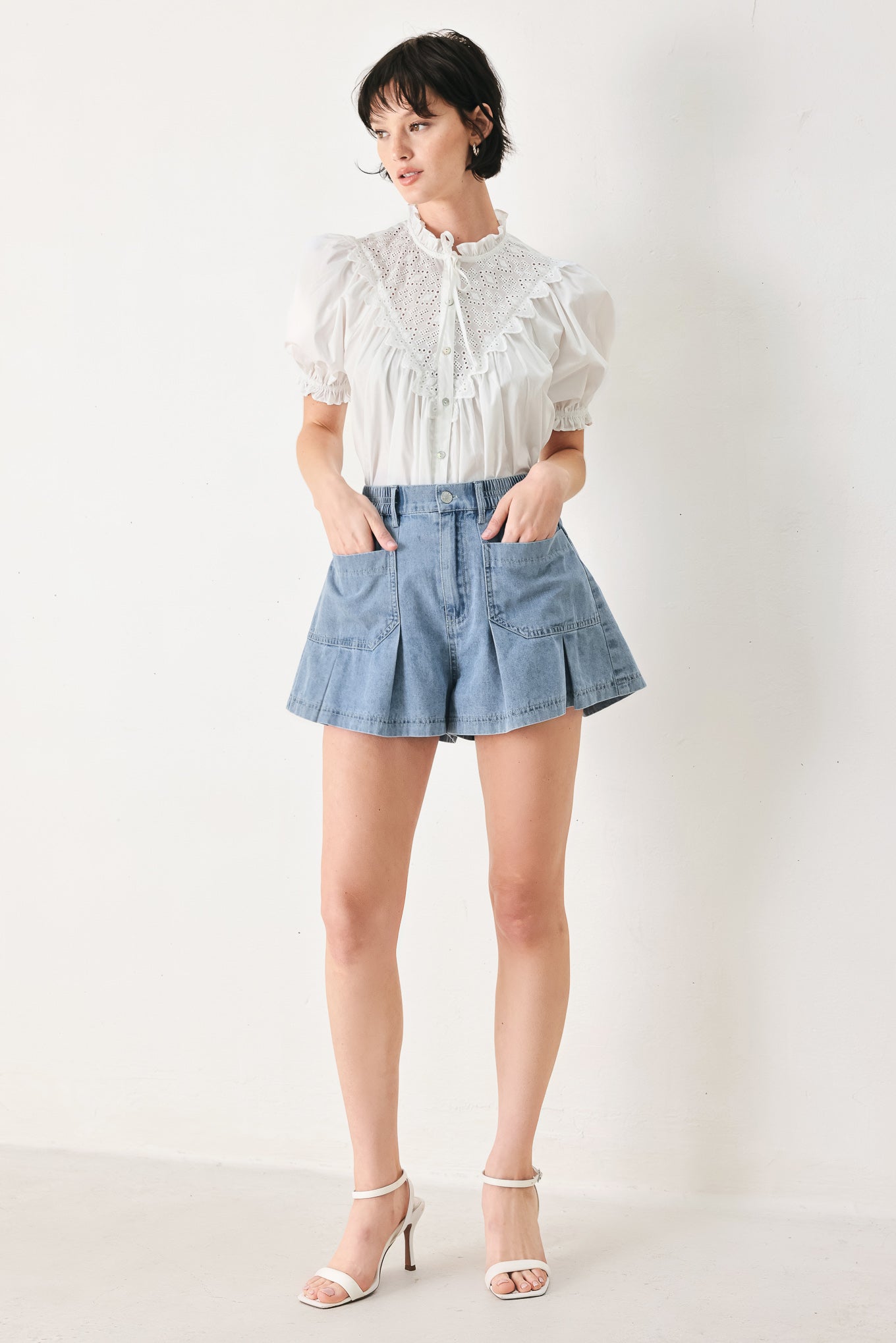 Flying Tomato - Sweet Note Moment Woven Top