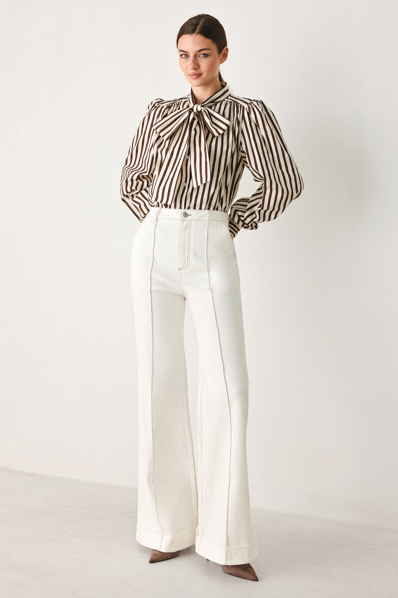 Flying Tomato Candy Line Poet Woven Top