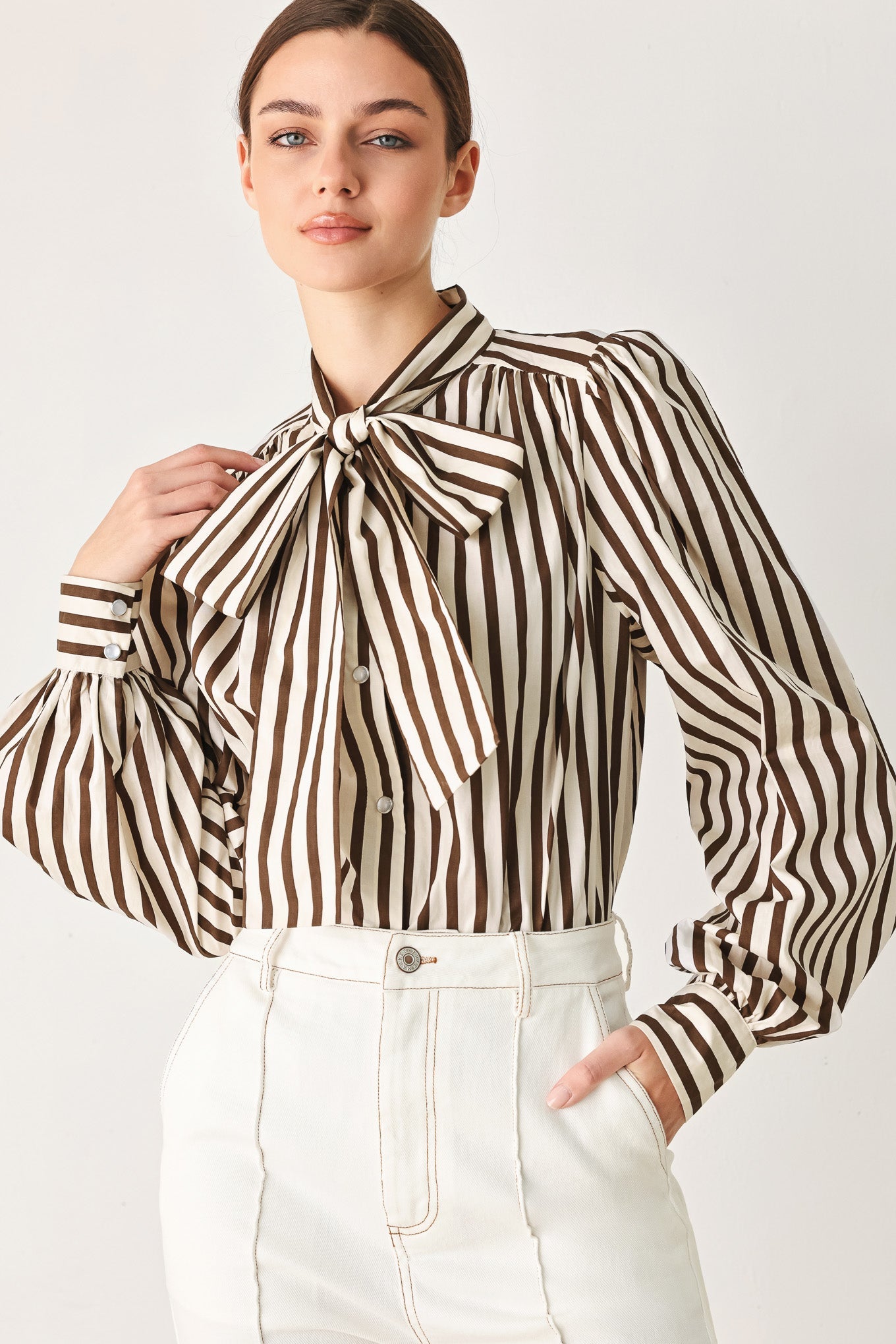 Flying Tomato Candy Line Poet Woven Top
