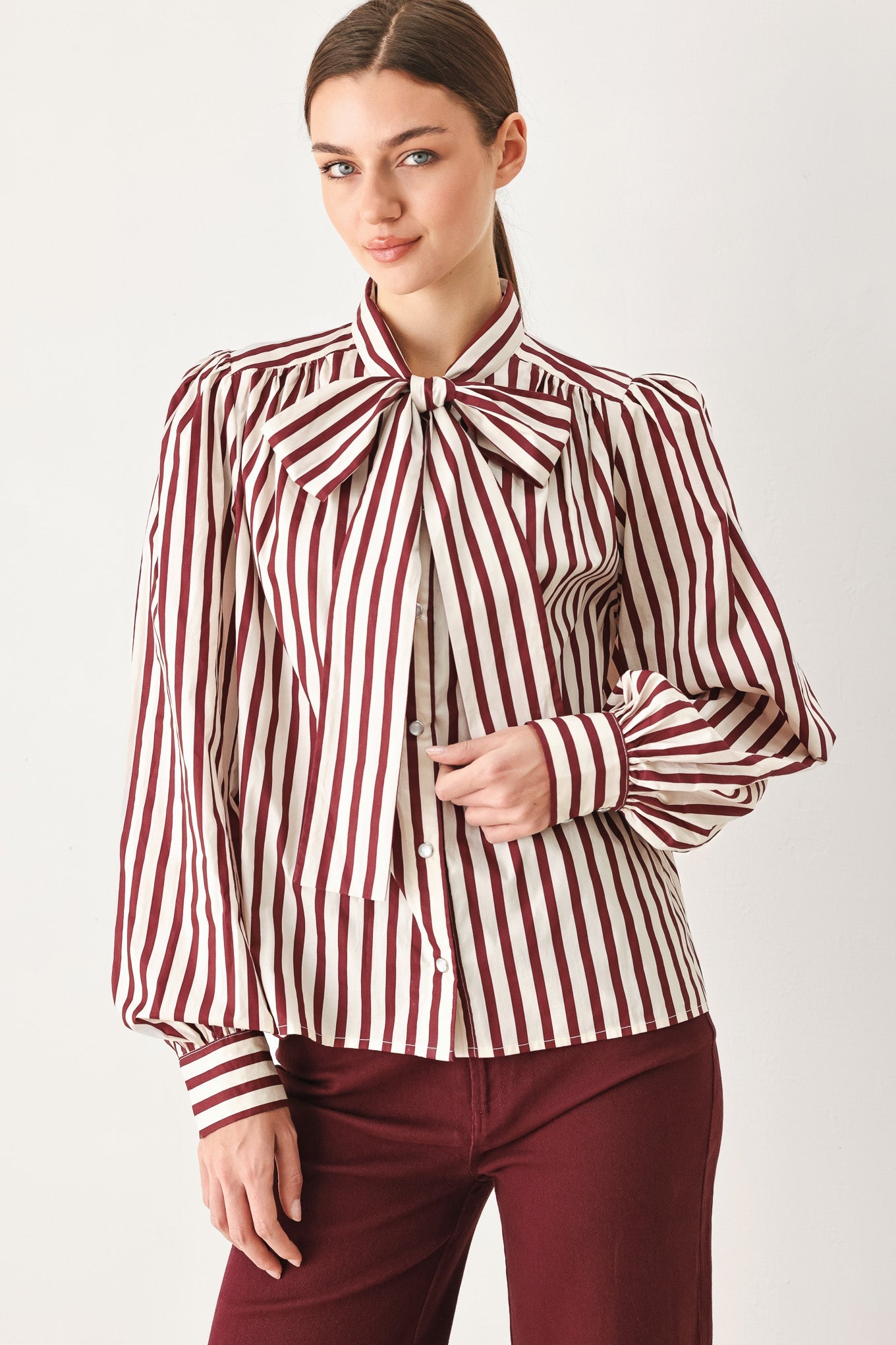 Flying Tomato Candy Line Poet Woven Top