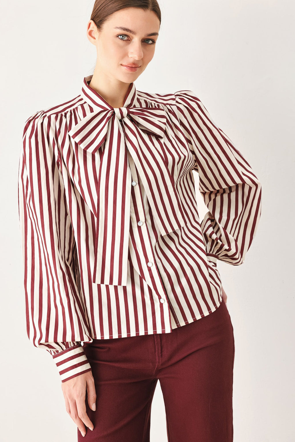 Flying Tomato Candy Line Poet Woven Top