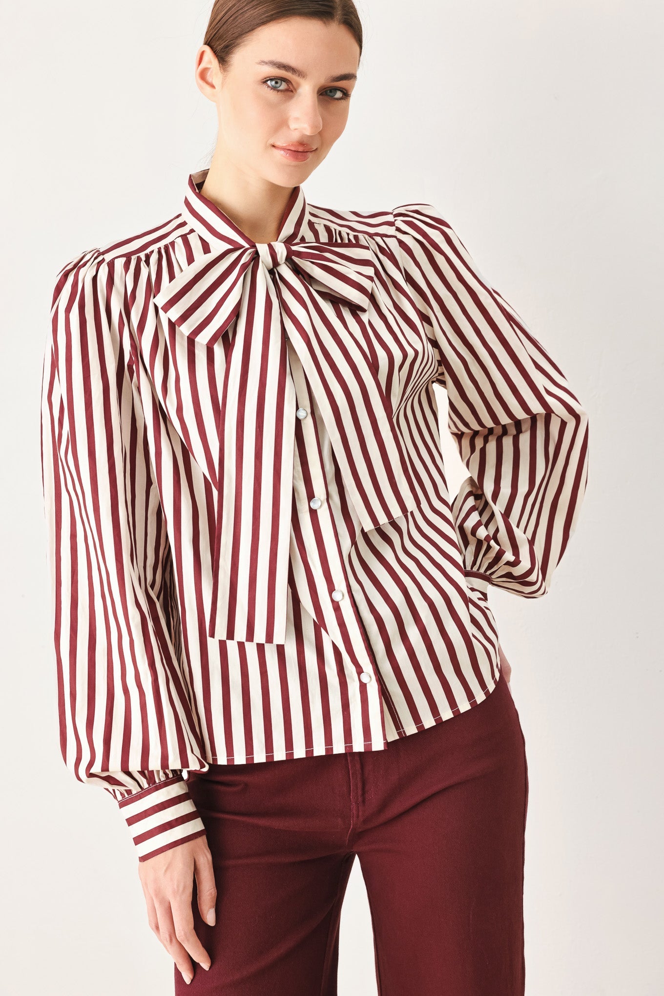 Flying Tomato Candy Line Poet Woven Top