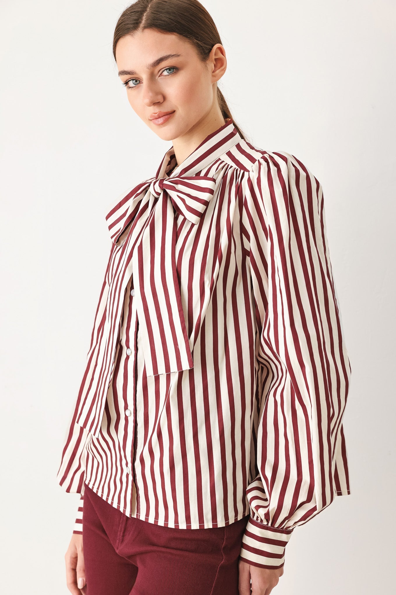 Flying Tomato Candy Line Poet Woven Top