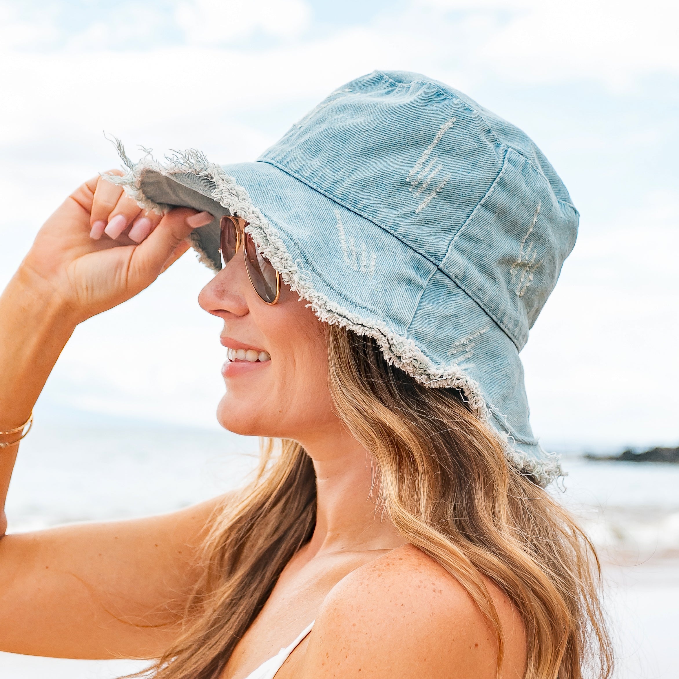 Denim Bucket Hat