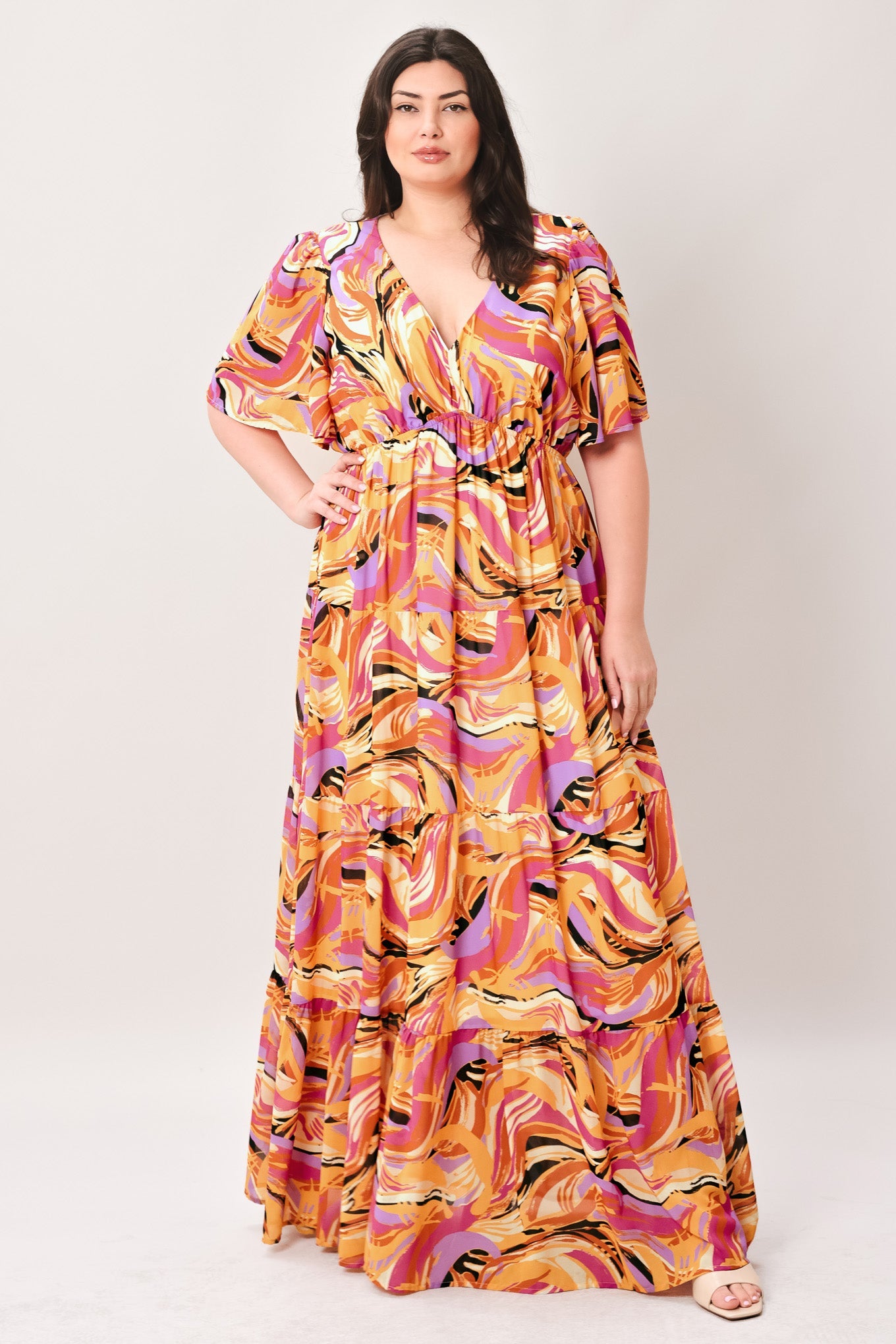 Flying Tomato - Refreshing Vibe Woven Maxi Dress
