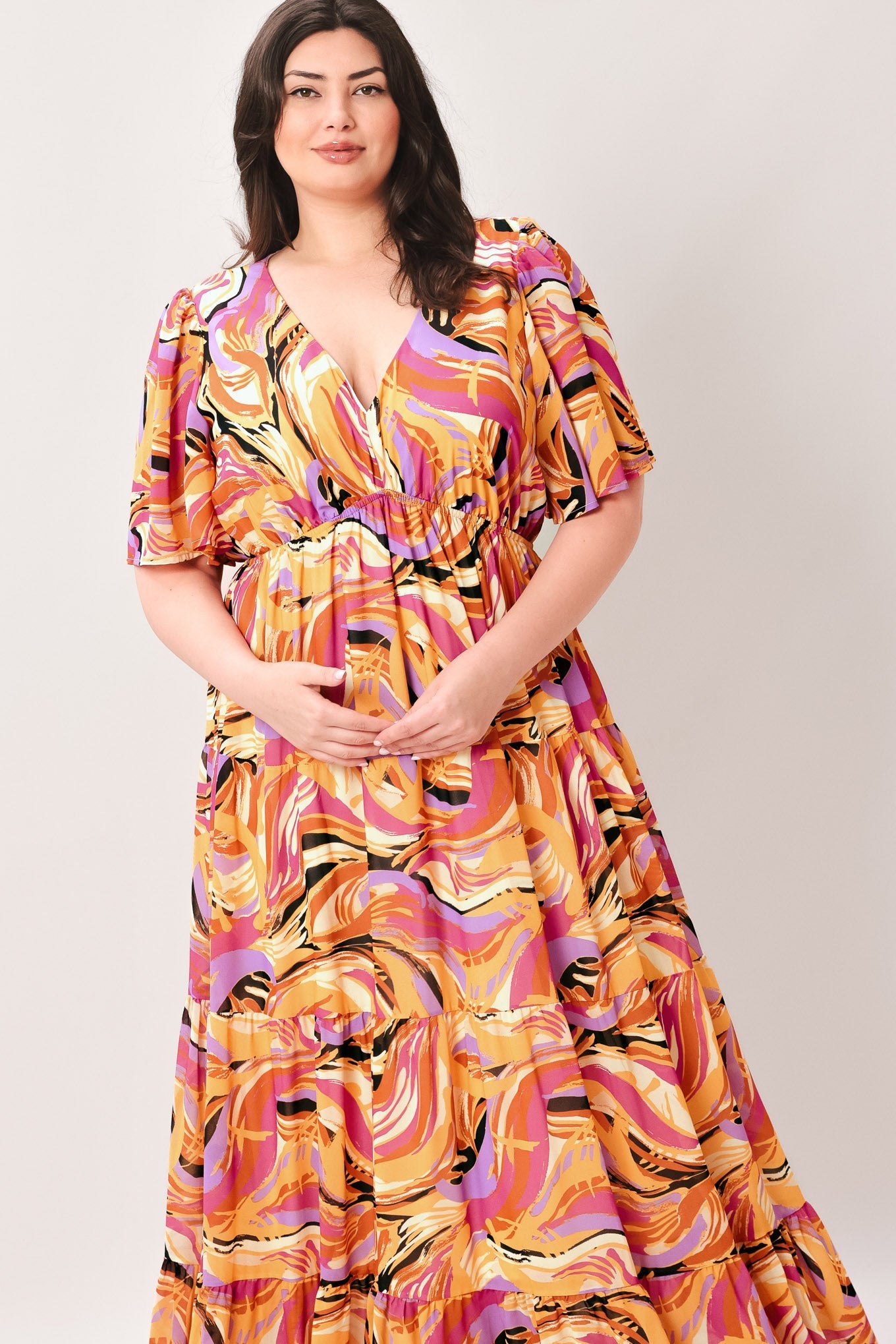 Flying Tomato - Refreshing Vibe Woven Maxi Dress