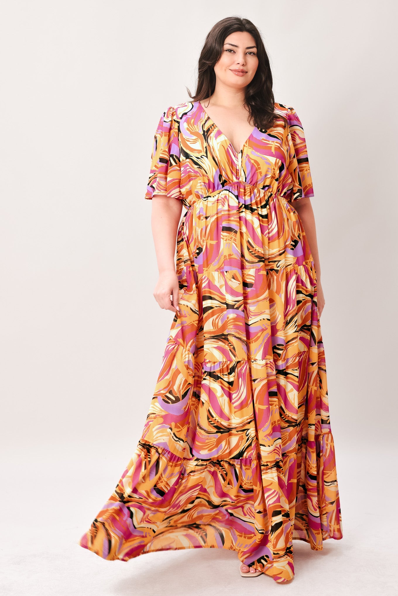Flying Tomato - Refreshing Vibe Woven Maxi Dress