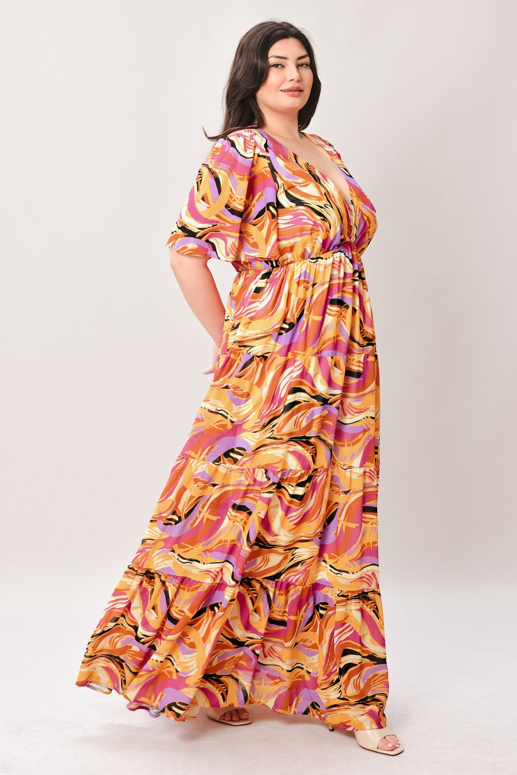 Flying Tomato - Refreshing Vibe Woven Maxi Dress