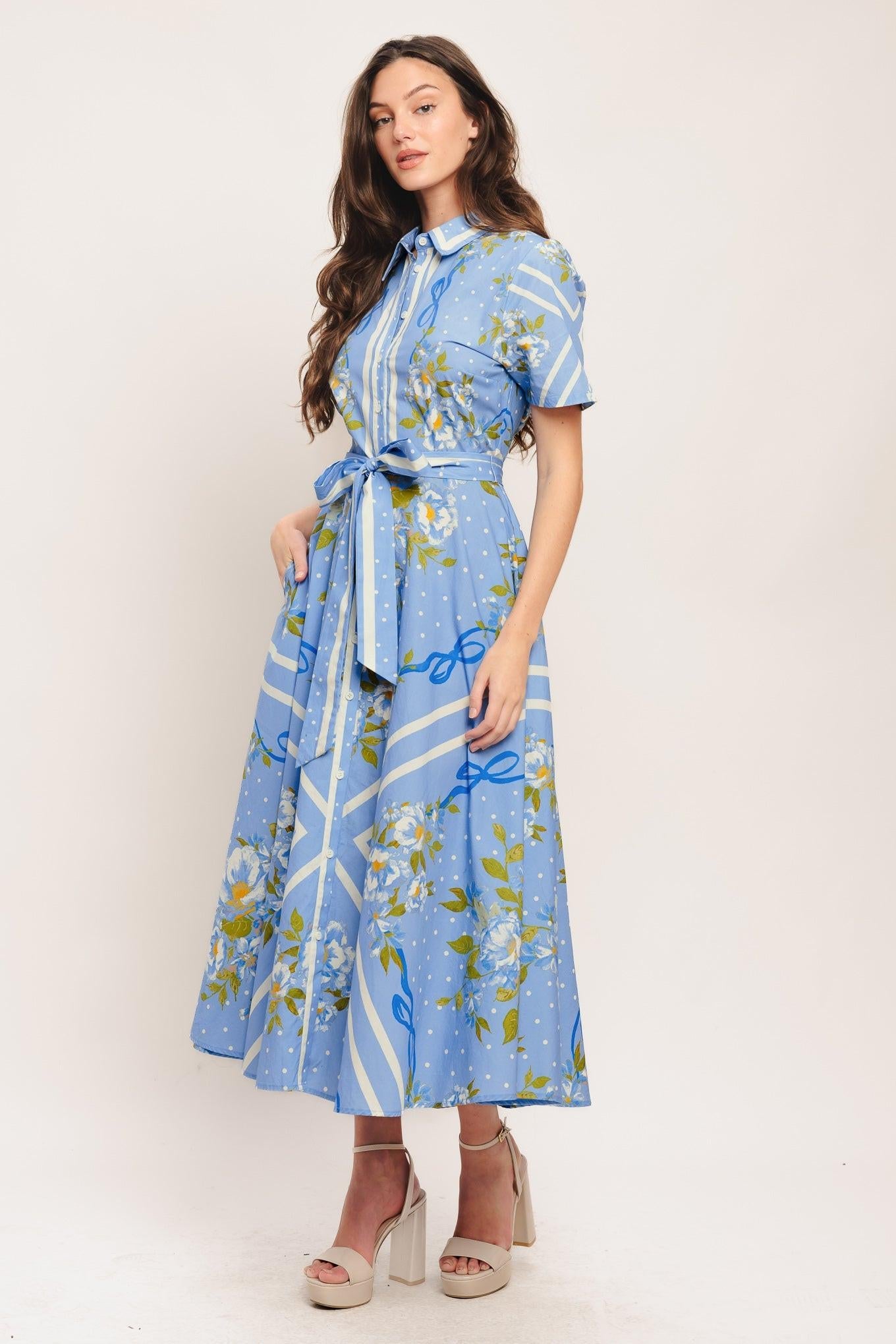 Flying Tomato - Sweet Sophisticate Woven Midi Dress