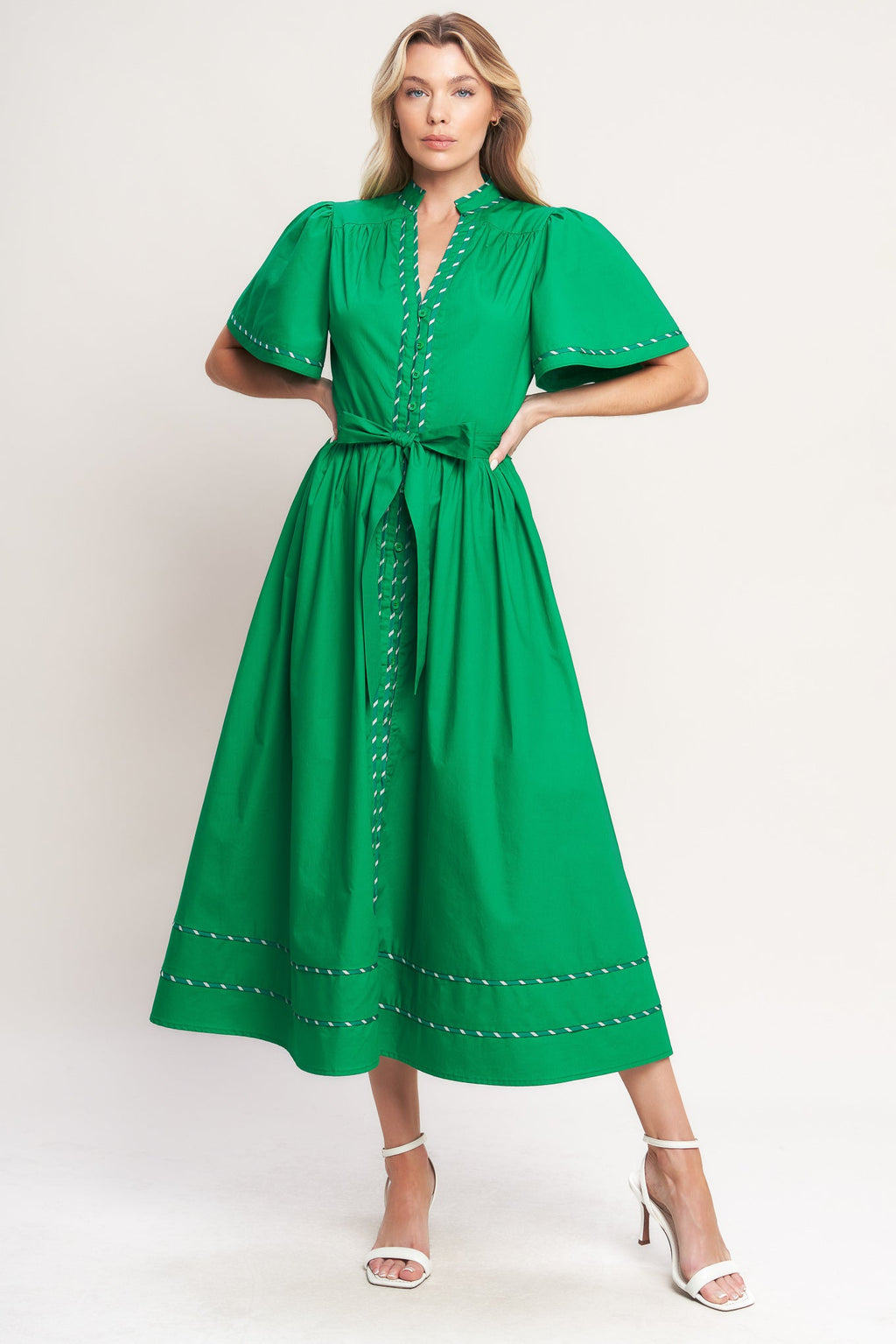 Flying Tomato - Resort Escape Woven Midi Dress