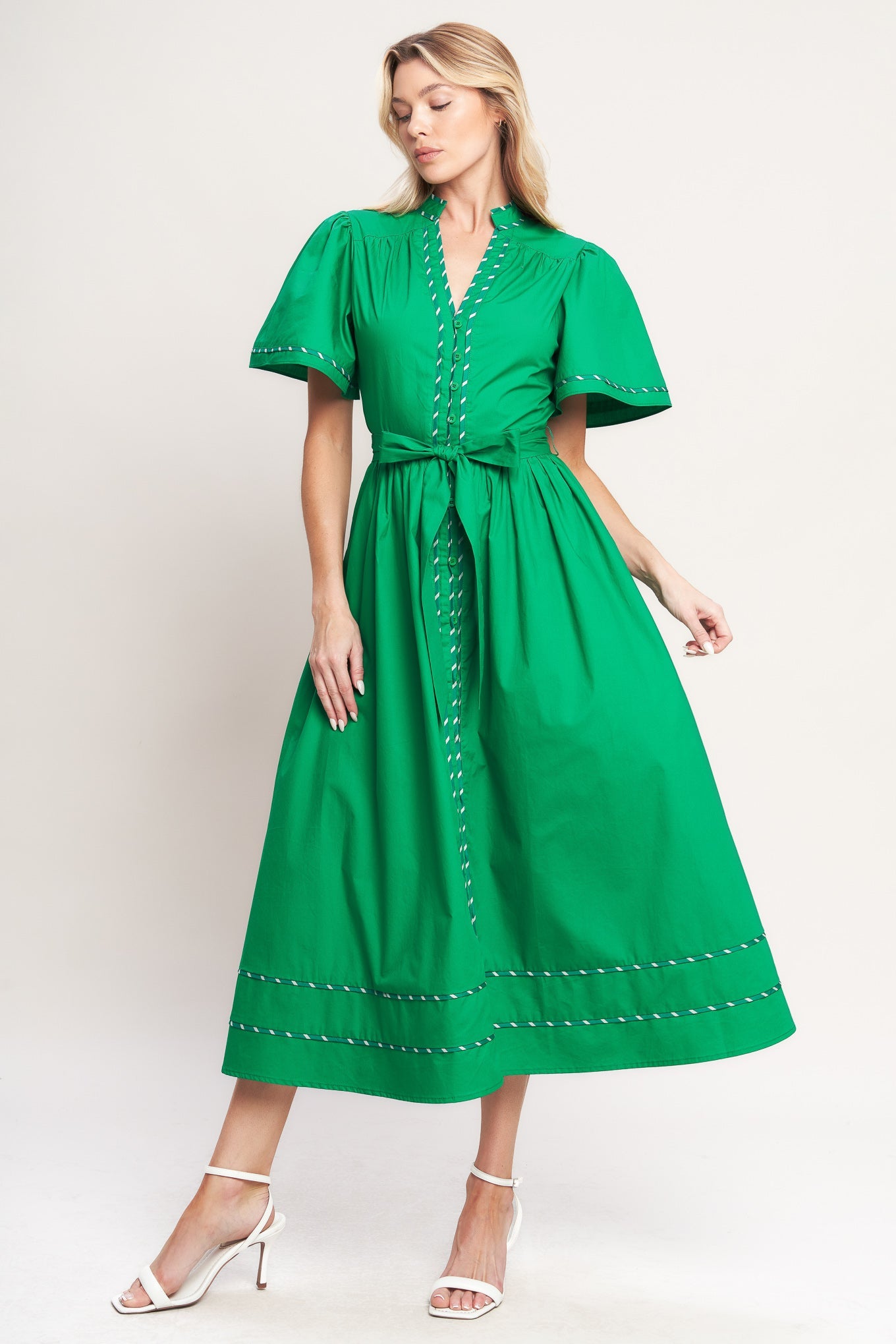Flying Tomato - Resort Escape Woven Midi Dress