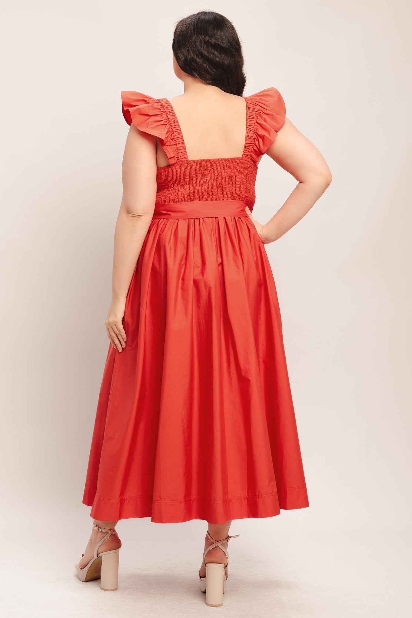 Flying Tomato - Sunset Romance Woven Midi Dress