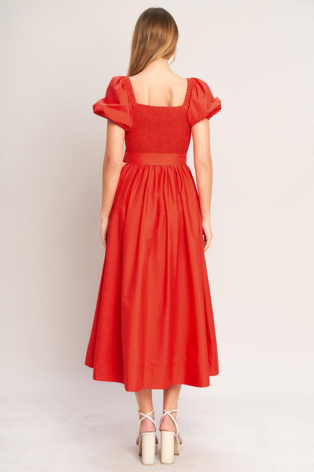 Flying Tomato - Sunset Romance Woven Midi Dress