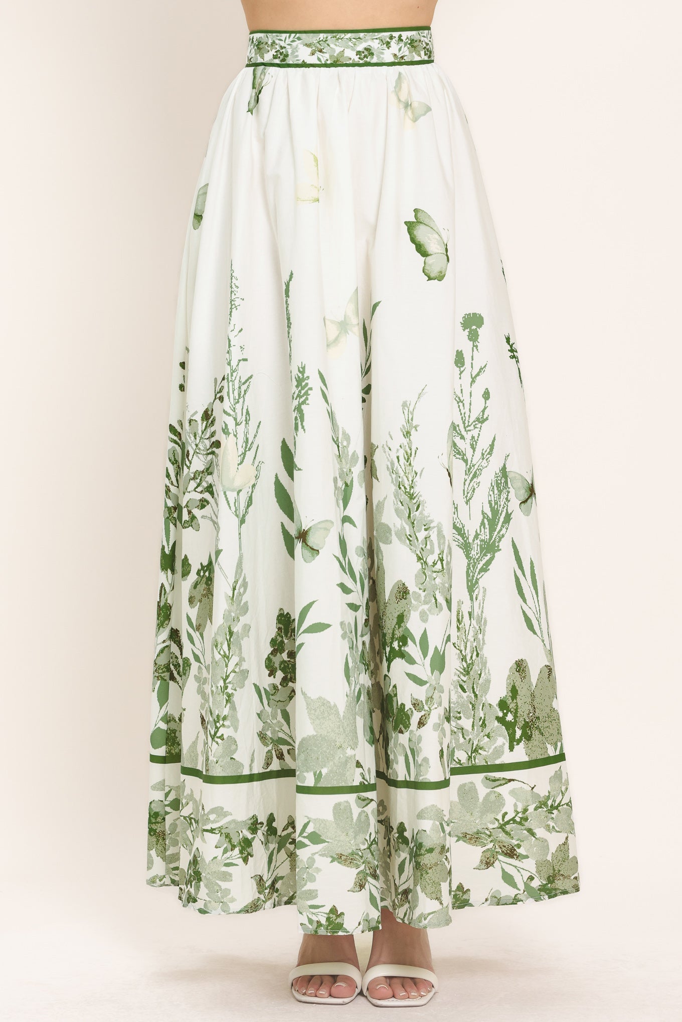 Flying Tomato Greenhouse Romance Woven Maxi Skirt