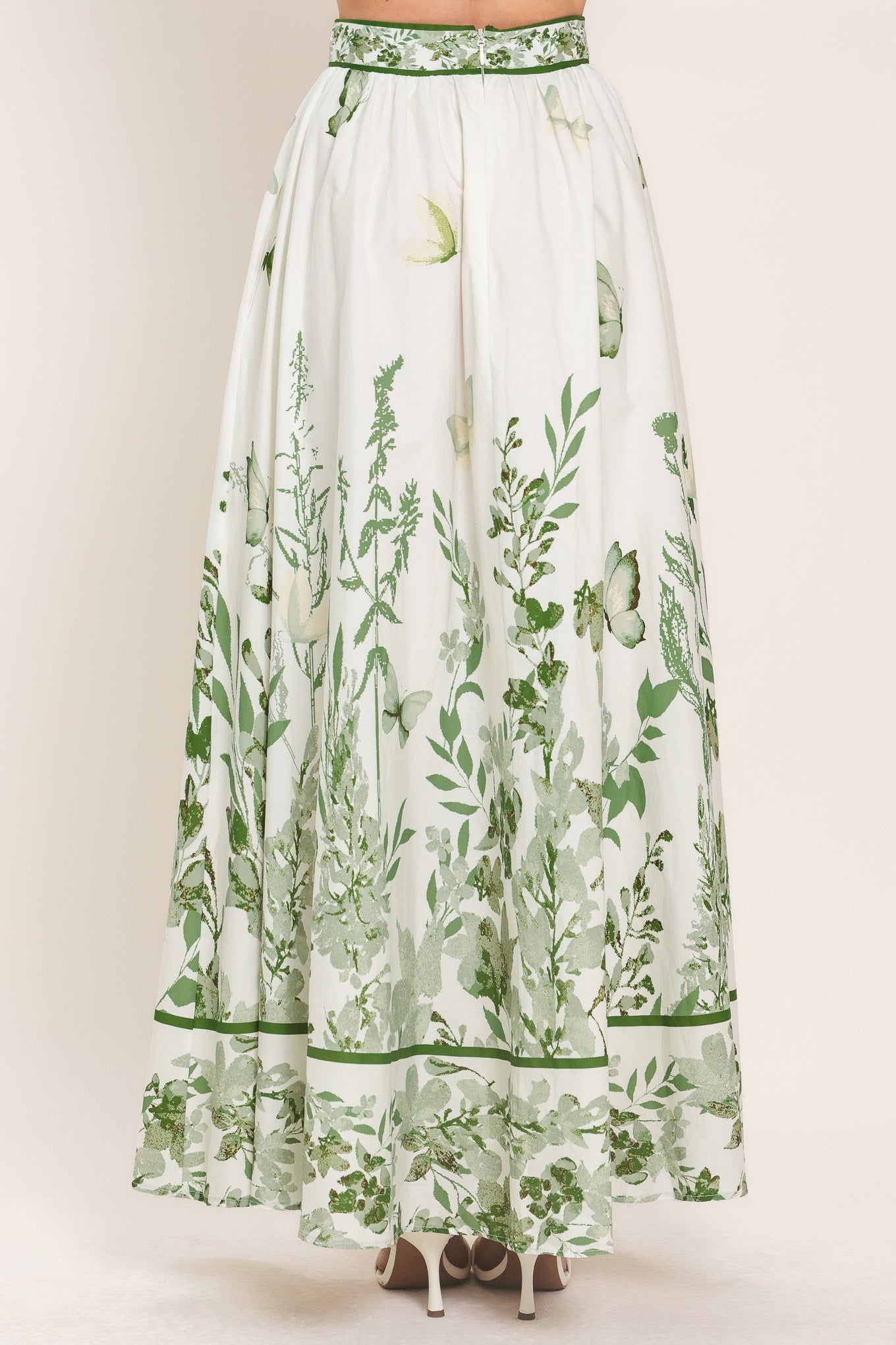 Flying Tomato Greenhouse Romance Woven Maxi Skirt