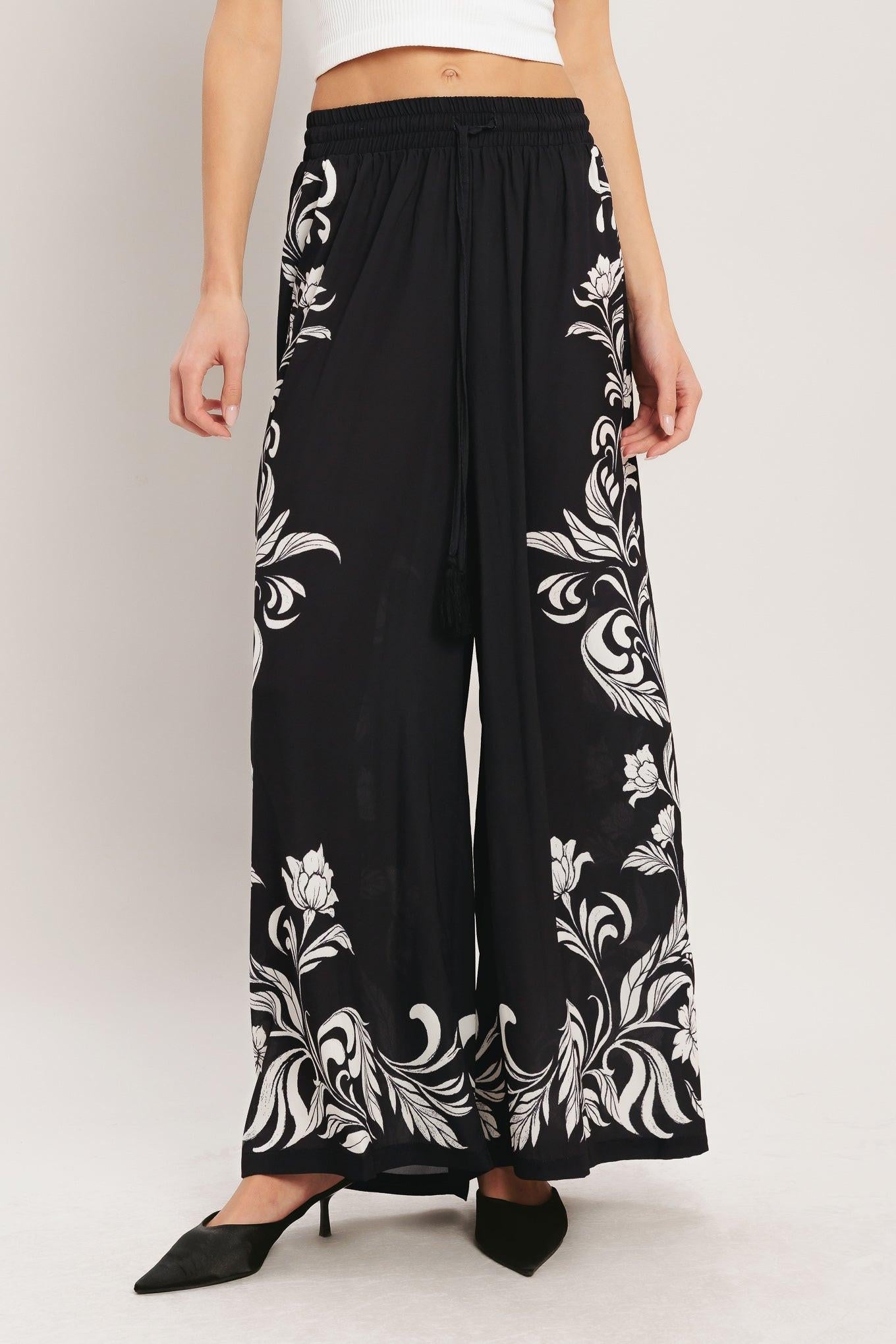 Flying Tomato - Black Riviera Woven Pants