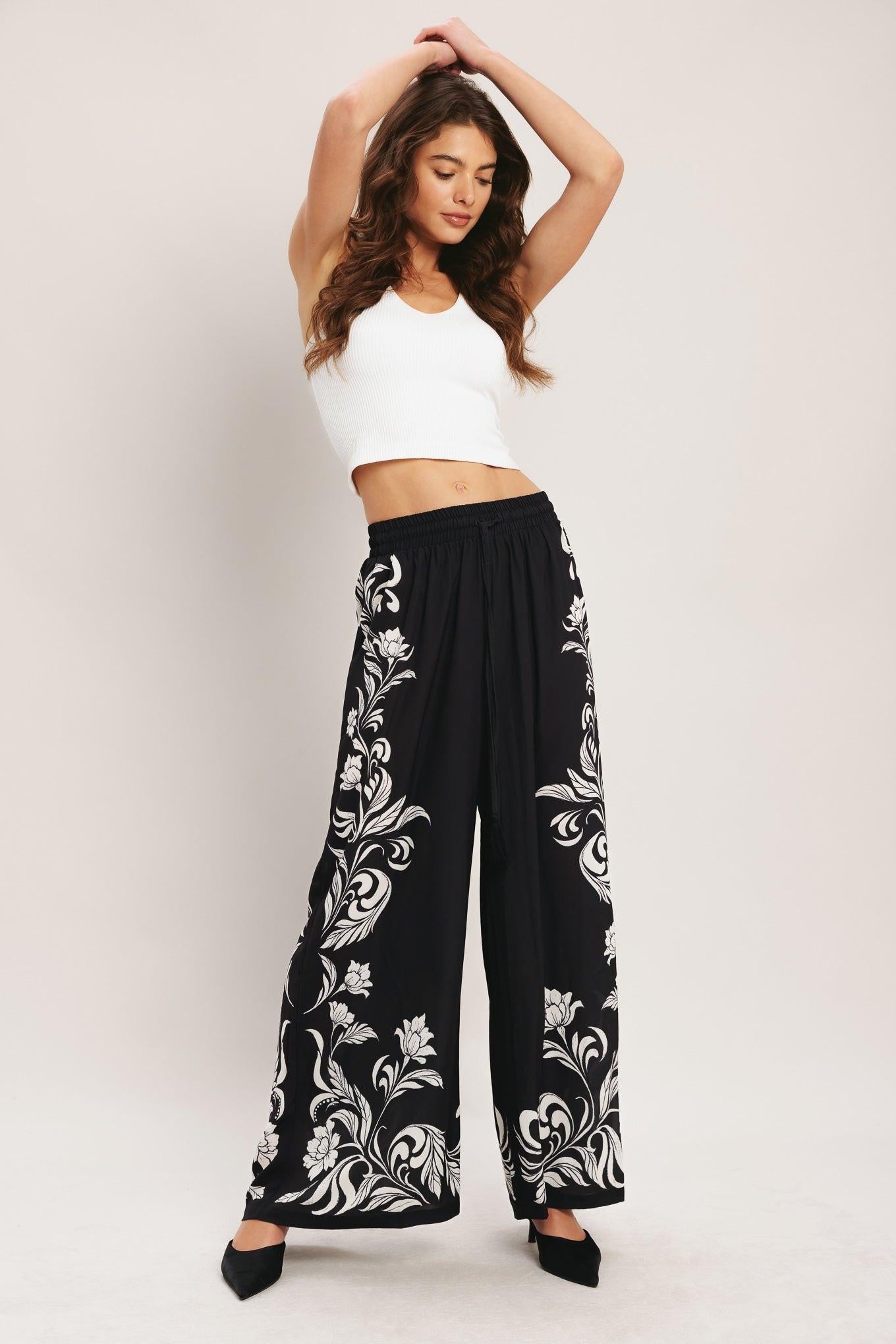 Flying Tomato - Black Riviera Woven Pants