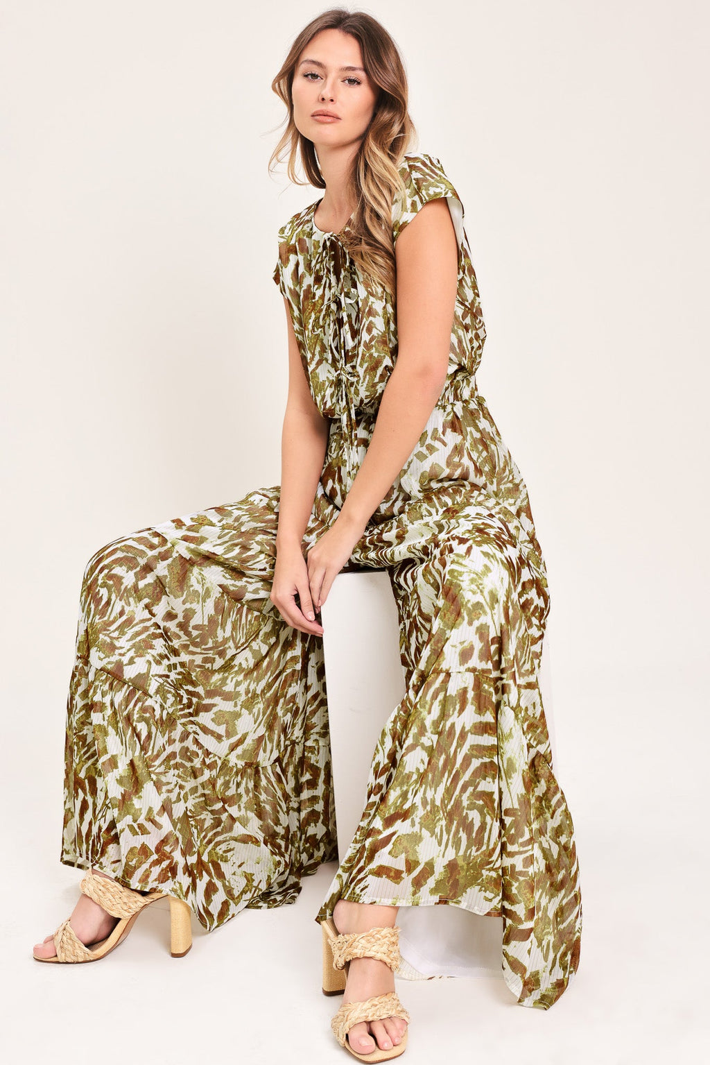 Flying Tomato - Golden Grove Woven Jumpsuit